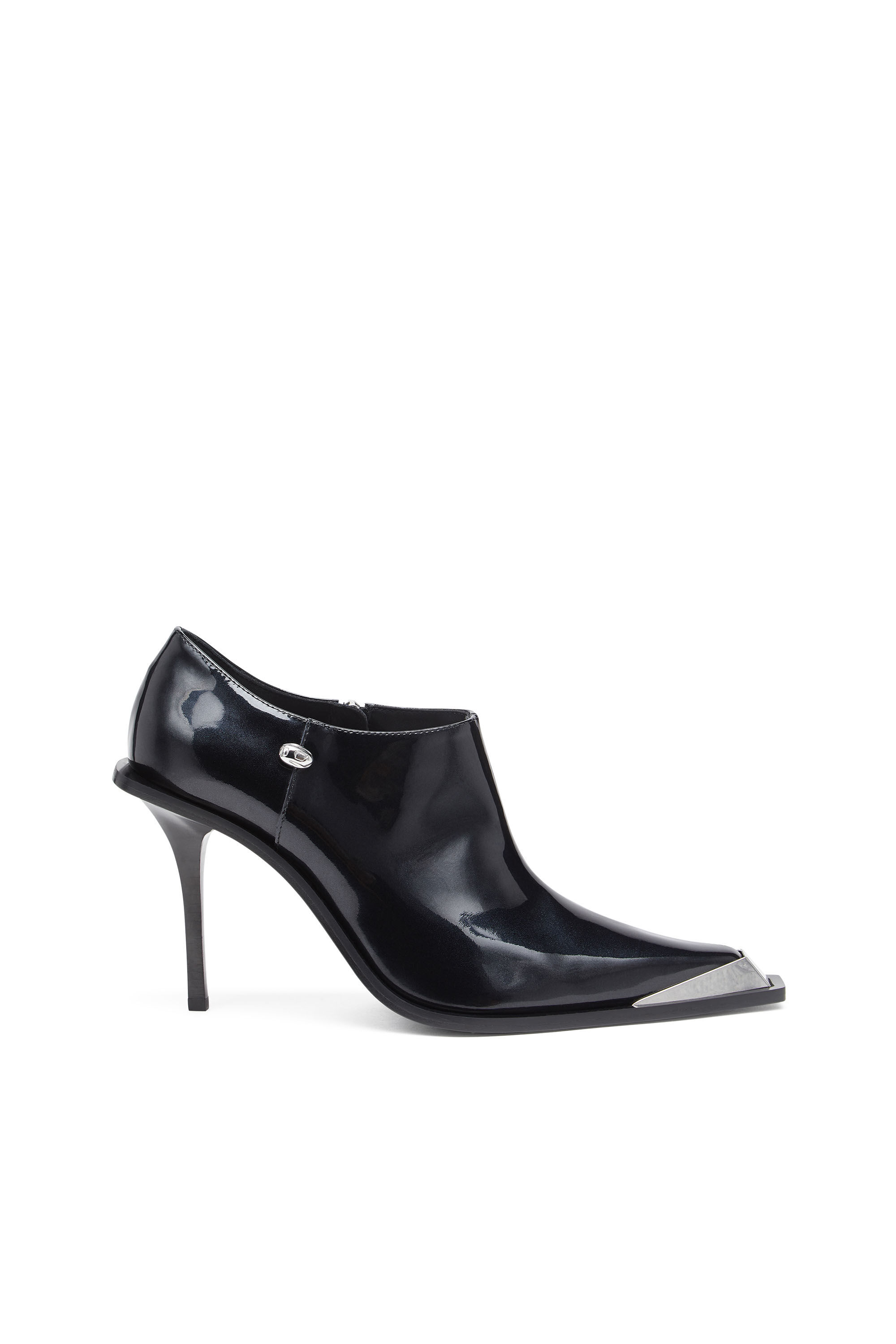 Diesel - D-TONA SC, D-Tona-Botines de charol Mujer in Negro - 1