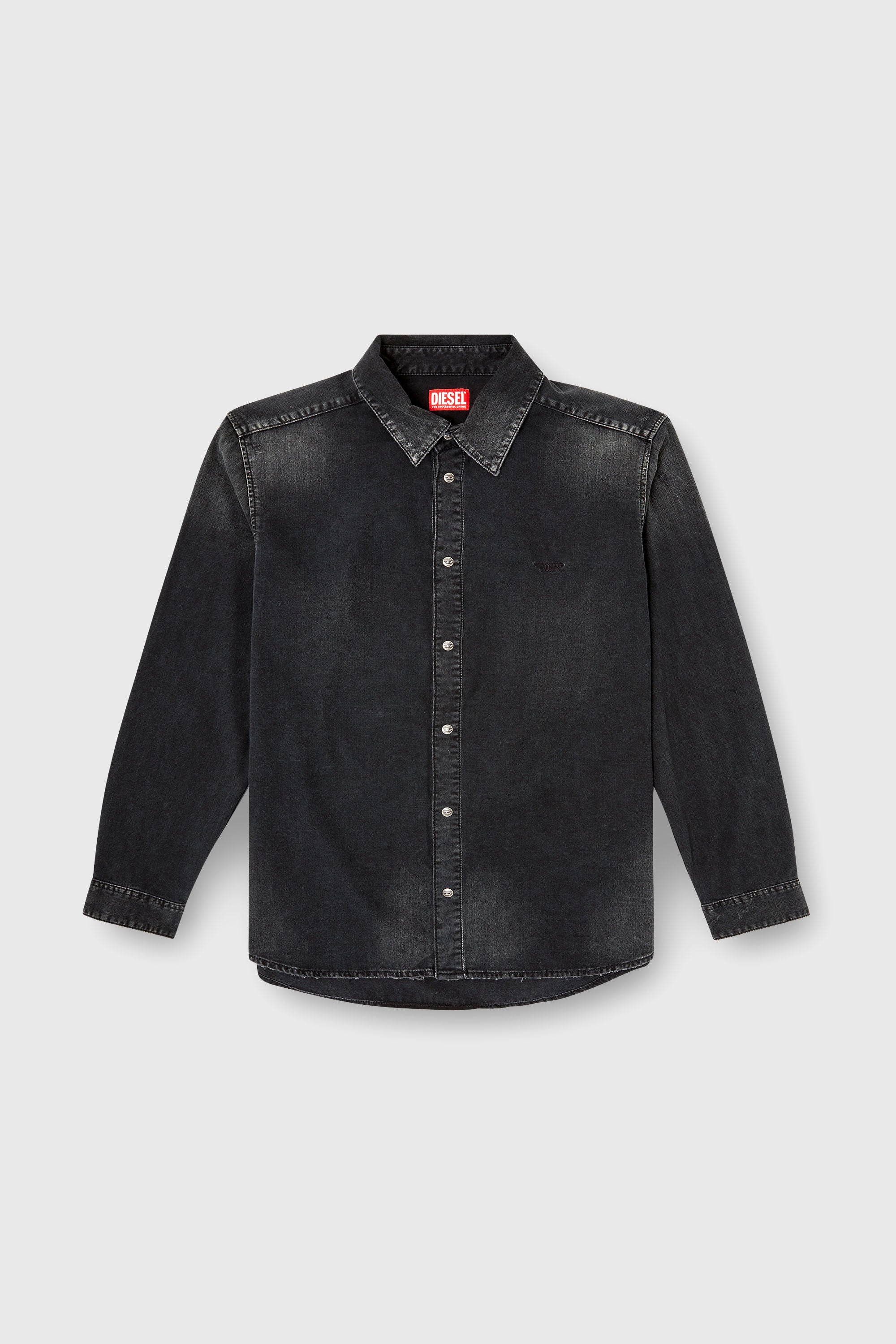 Diesel - D-SIMPLY, Camisa de denim de manga larga Hombre in Negro - 2