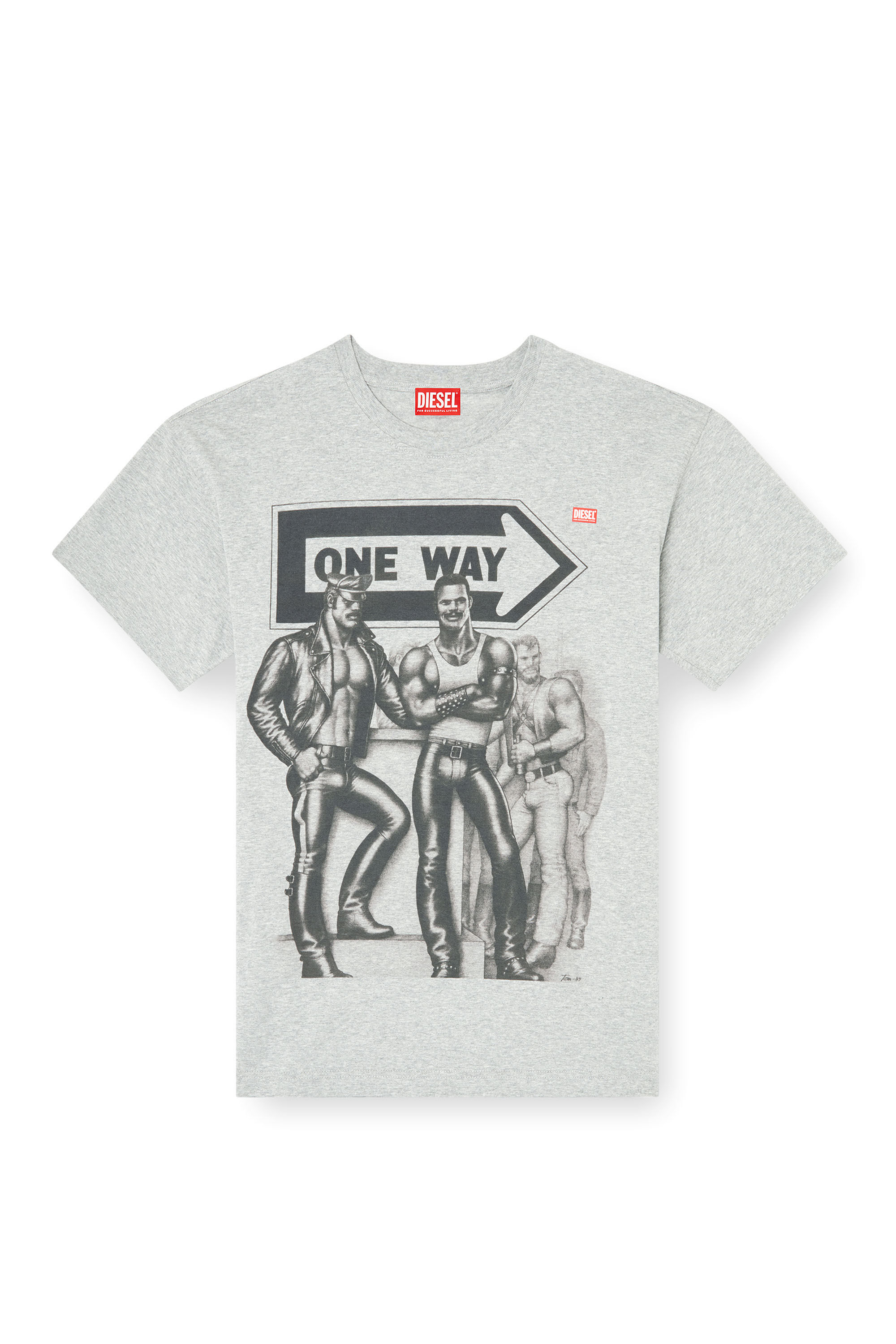 Diesel - PR-T-NORM-TOM25, Camiseta con estampado gráfico Unisex in Gris - 2