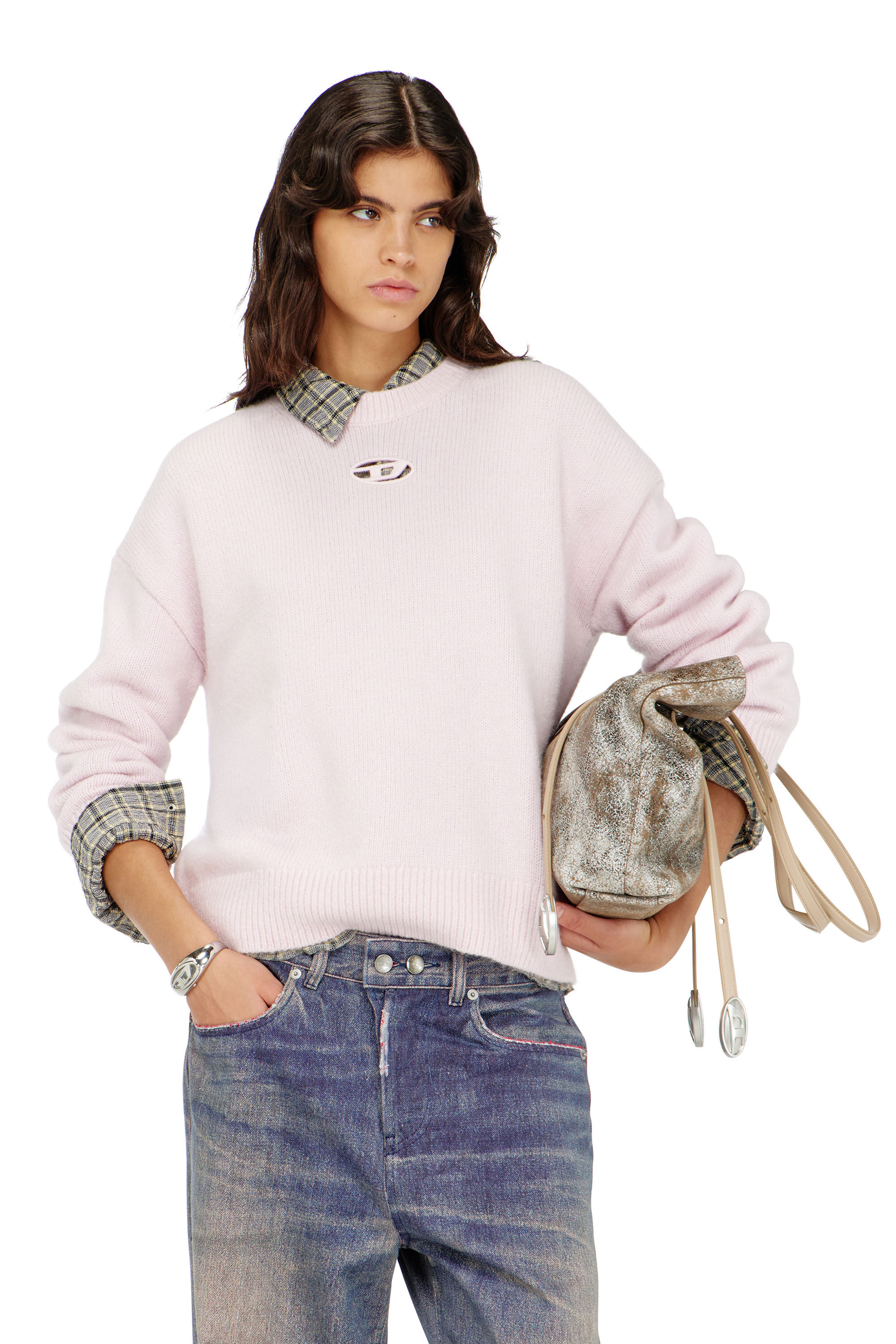 Diesel - M-AREETA, Jersey de mezcla de lana y alpaca Mujer in ToBeDefined - 3