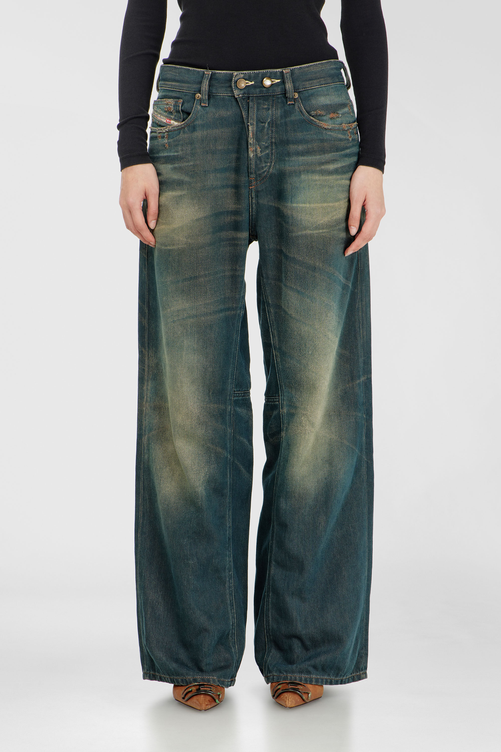 Diesel - Relaxed Jeans 1996 D-Sire 09P85 Mujer, Azul Oscuro - 4