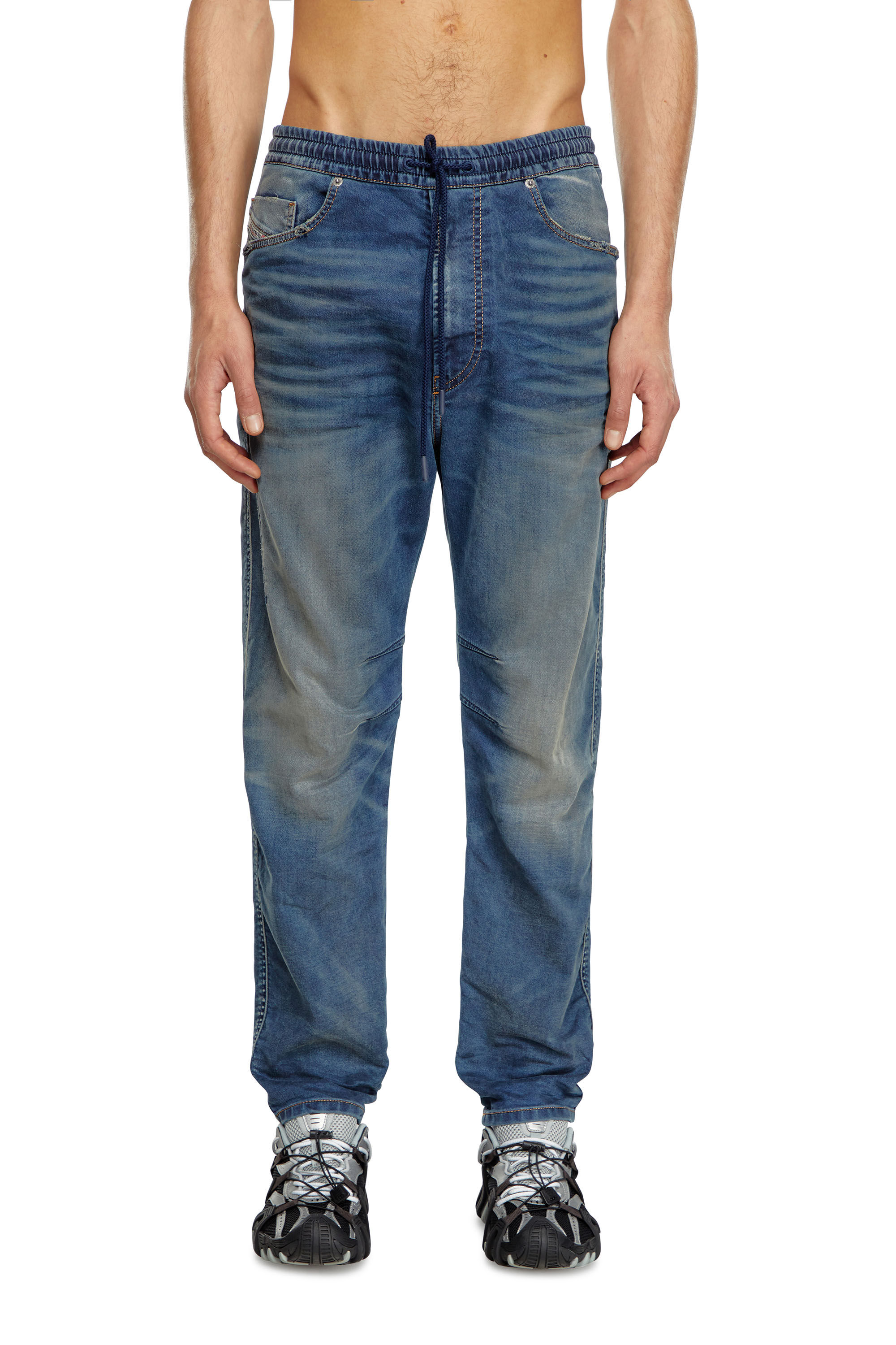 Men s Tapered Jeans Medium blue Diesel 2040 D Amage Joggjeans