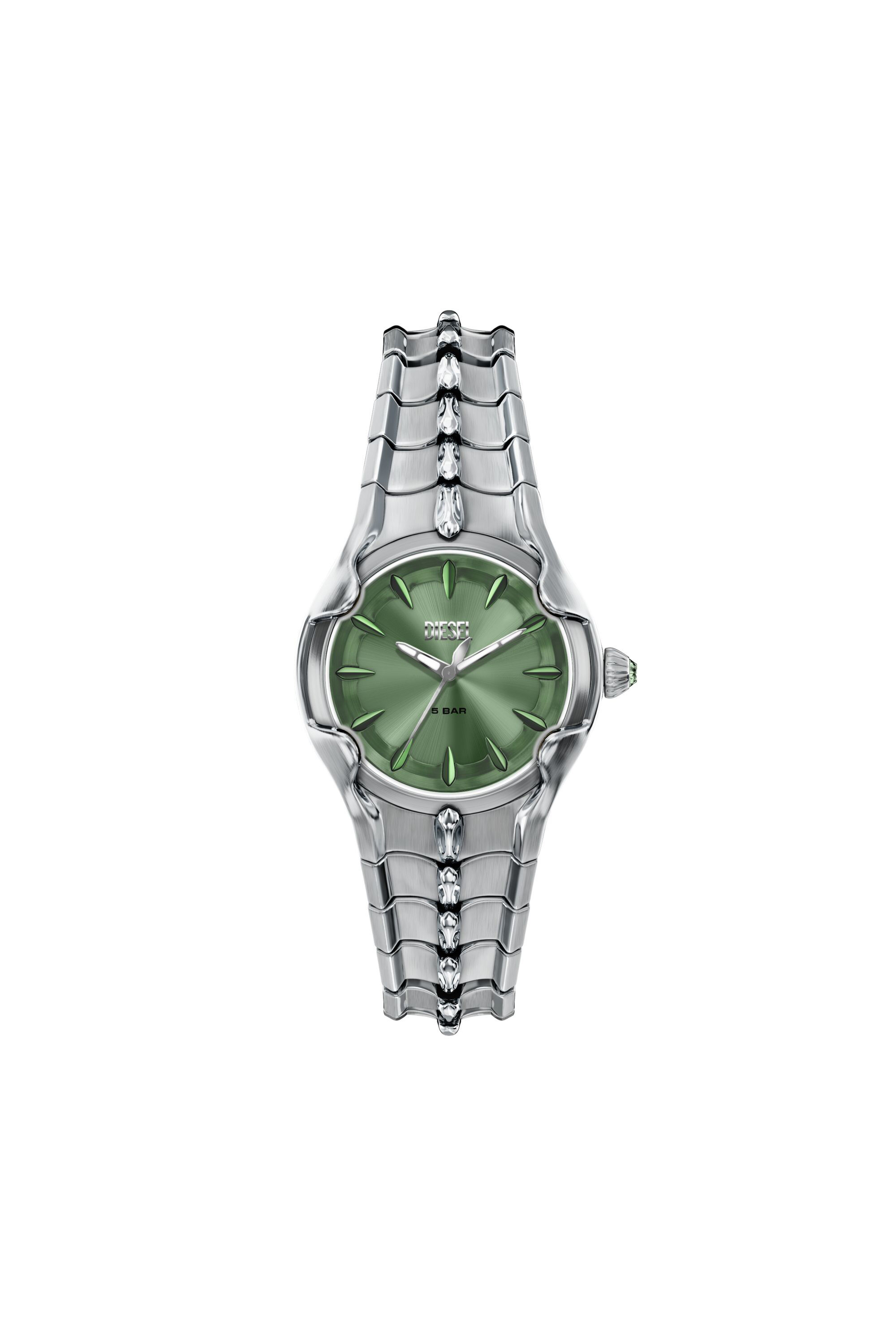 Diesel - DZ5632 WATCH, Reloj Vert de acero inoxidable Hombre in Plateado - 1