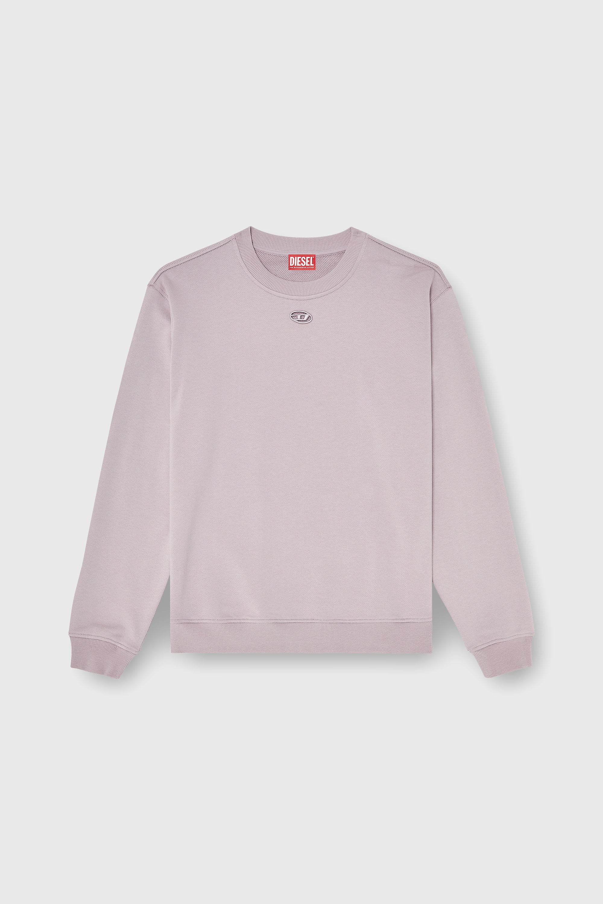 Diesel - F-NORMY-OD, Sudadera de algod&oacute;n con bordado Oval D Mujer in Morado - 2