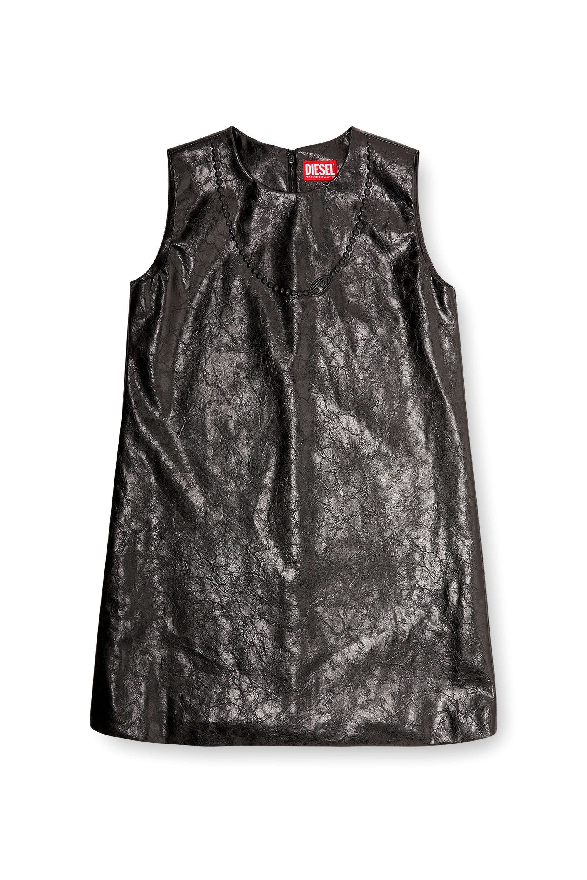 Diesel - D-ARES, Mini vestido revestido con Oval D en relieve Mujer in ToBeDefined - 2