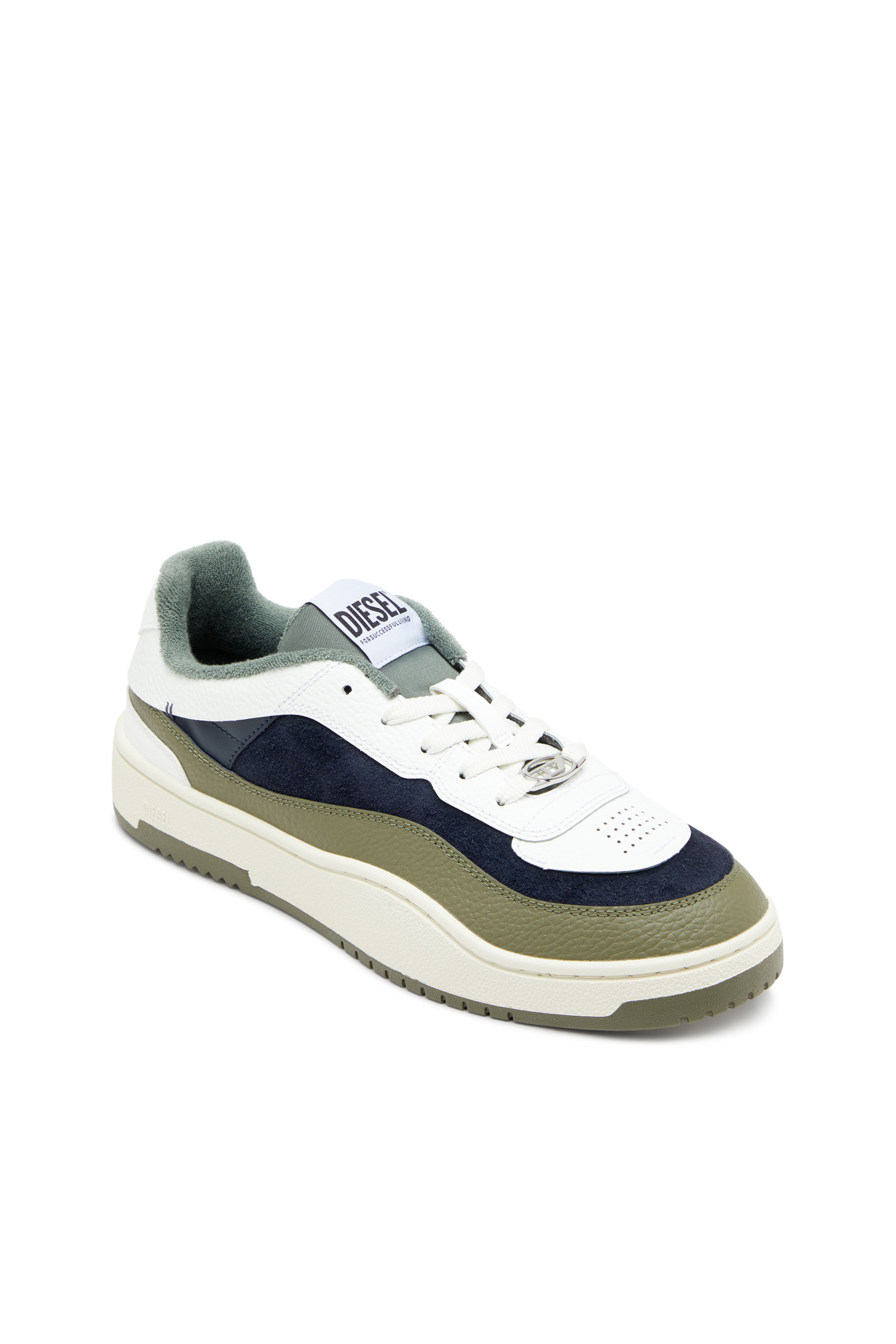 S-OVAL SKATE LOW, Blanco/Verde
