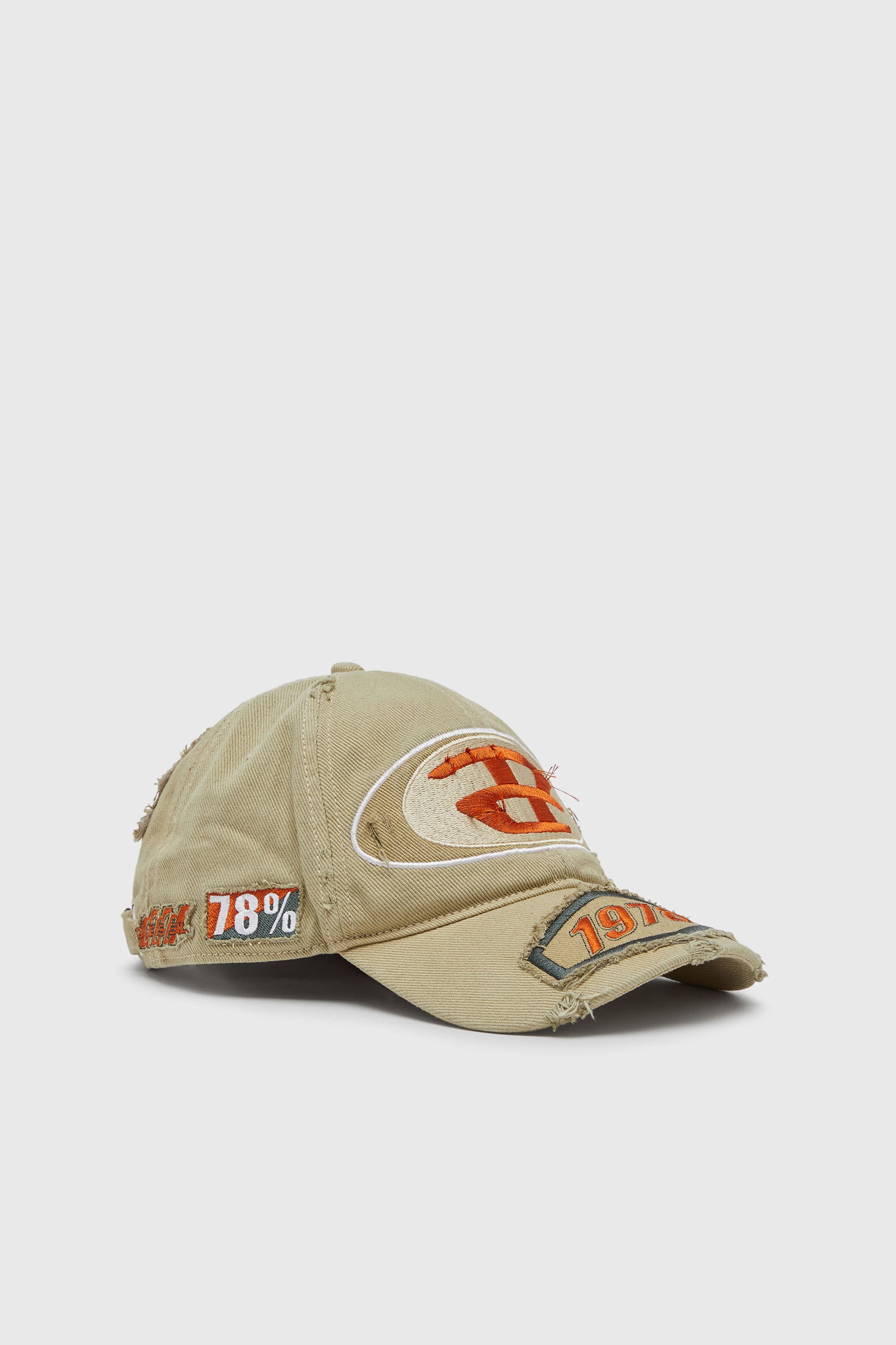 Diesel - C-BRAFF, Gorra de b&eacute;isbol con parches bordados Unisex in Marr&oacute;n - 1
