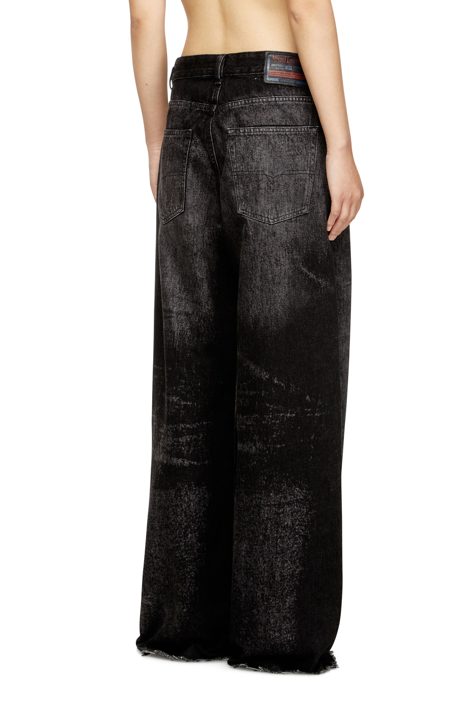 Diesel - Relaxed Jeans 1996 D-Sire 007DB Mujer, Negro/Gris oscuro - 4