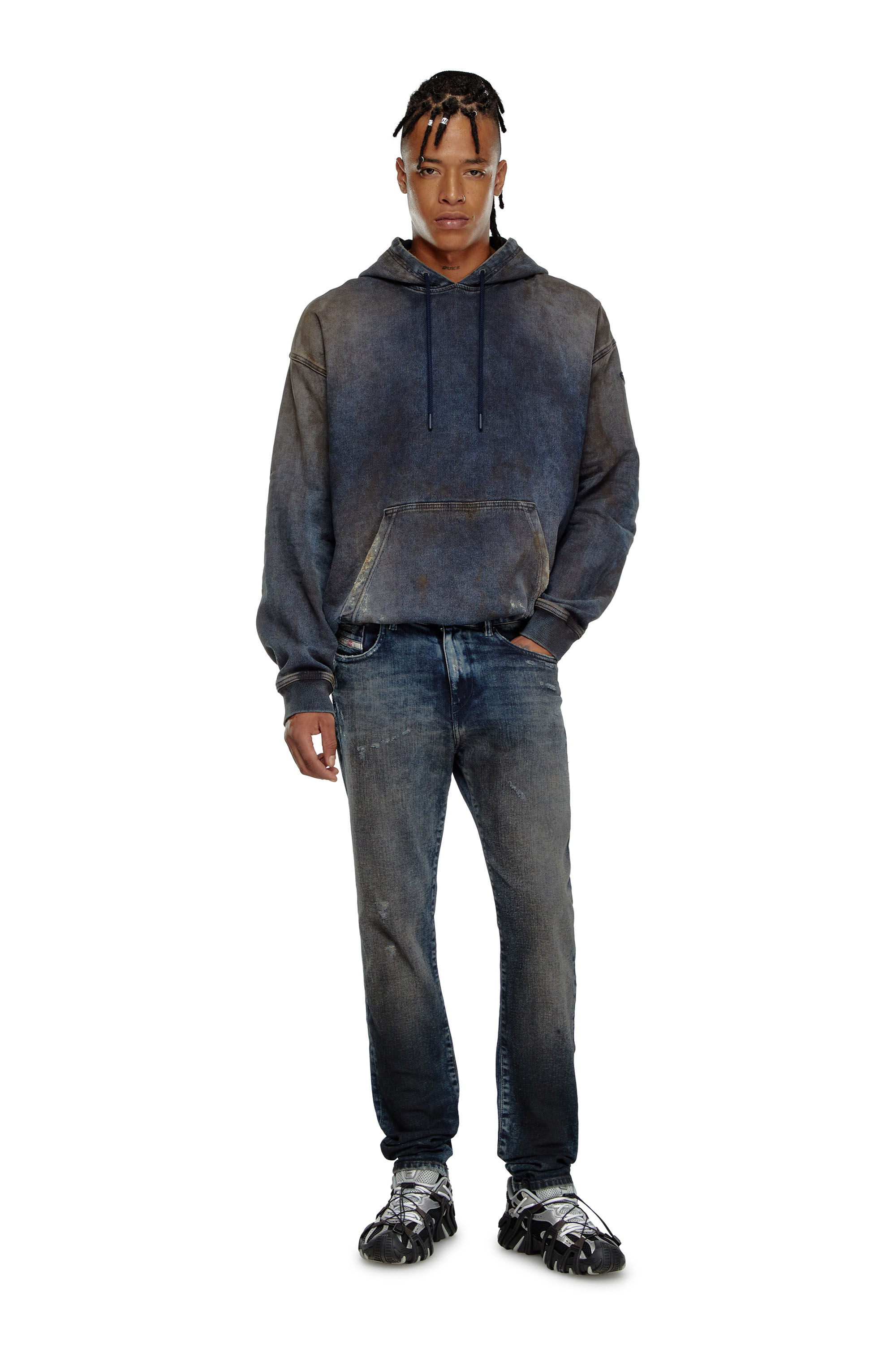 Diesel - Slim Jeans 2019 D-Strukt 09H54 Hombre, Azul Oscuro - 1