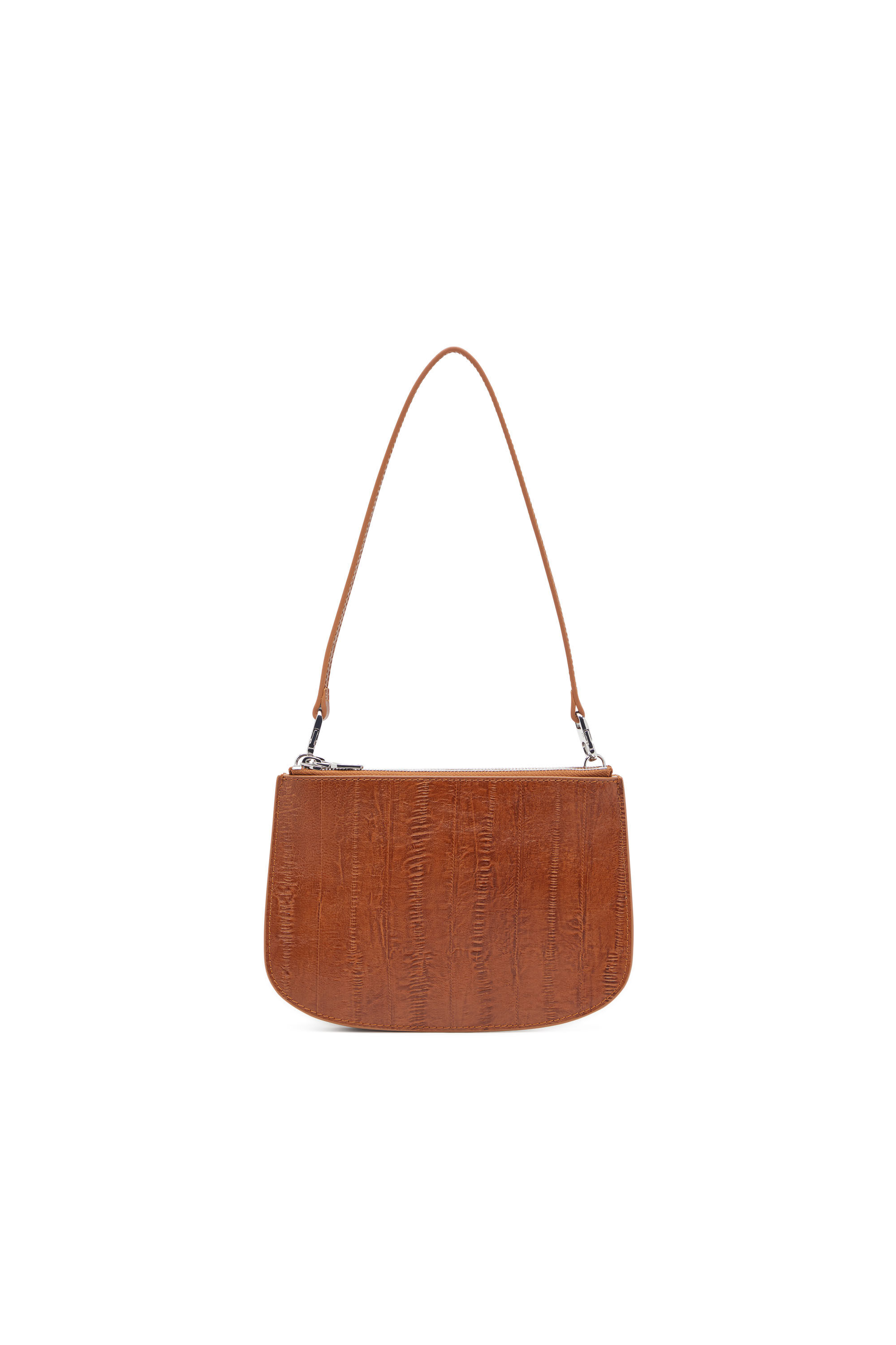 Diesel - 1DR TWIN, 1DR Twin-Bolso de hombro con doble bolsillo en cuero estampado Mujer in Marrón - 3