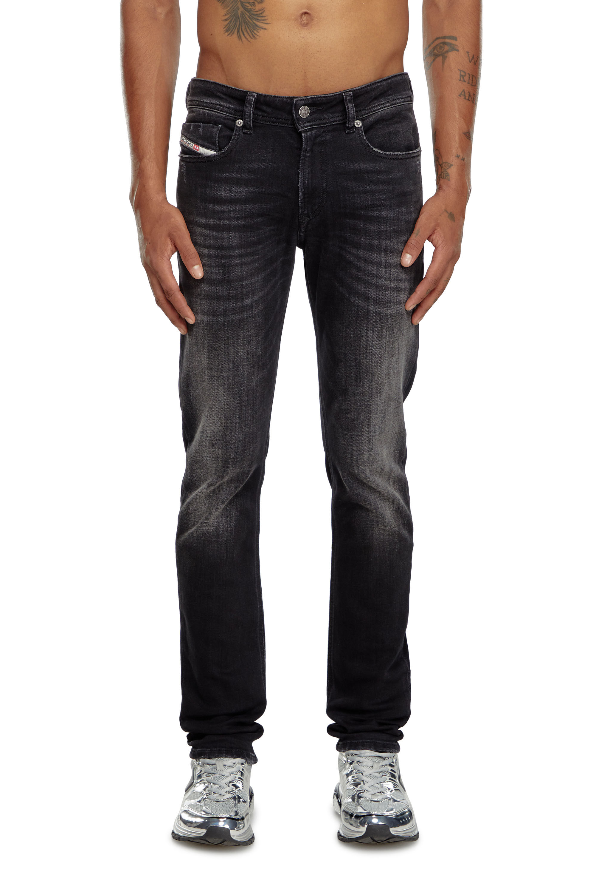 Diesel - Hombre Skinny Jeans 1979 Sleenker 09K11, Negro/Gris oscuro - Image 2