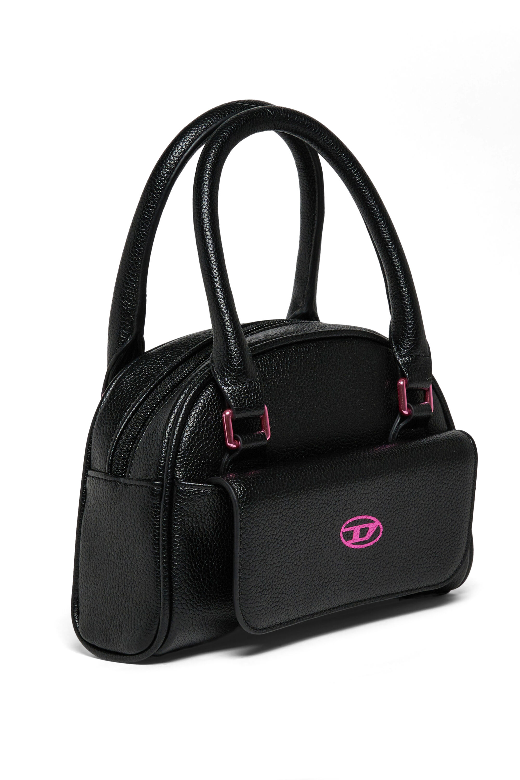 Diesel - WREDY, WREDY - Bolso en tejido revestido granuloso Mujer in Negro - 3