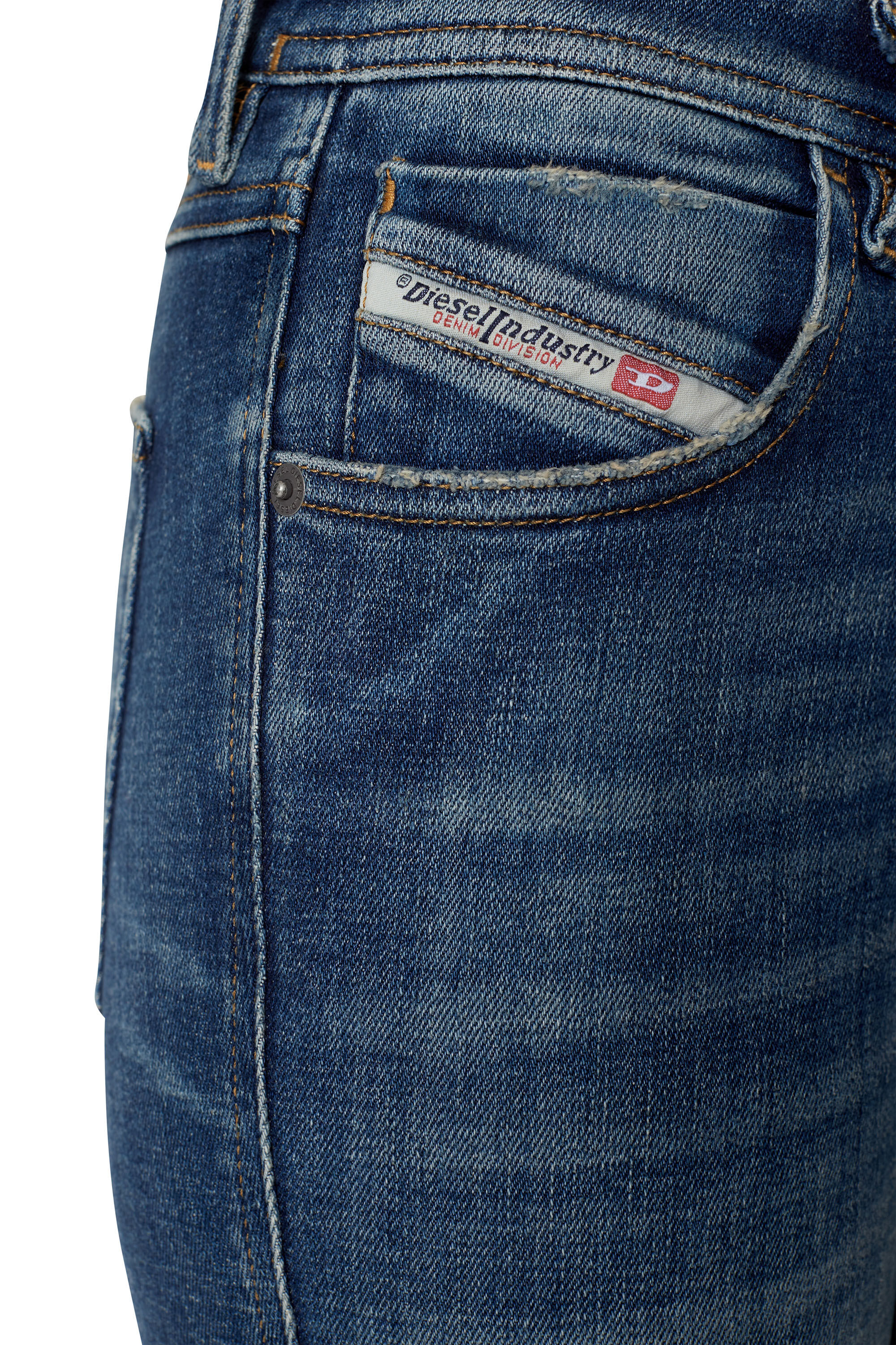 Diesel - 2015 BABHILA 09D99 Skinny Jeans, Azul medio - Image 6