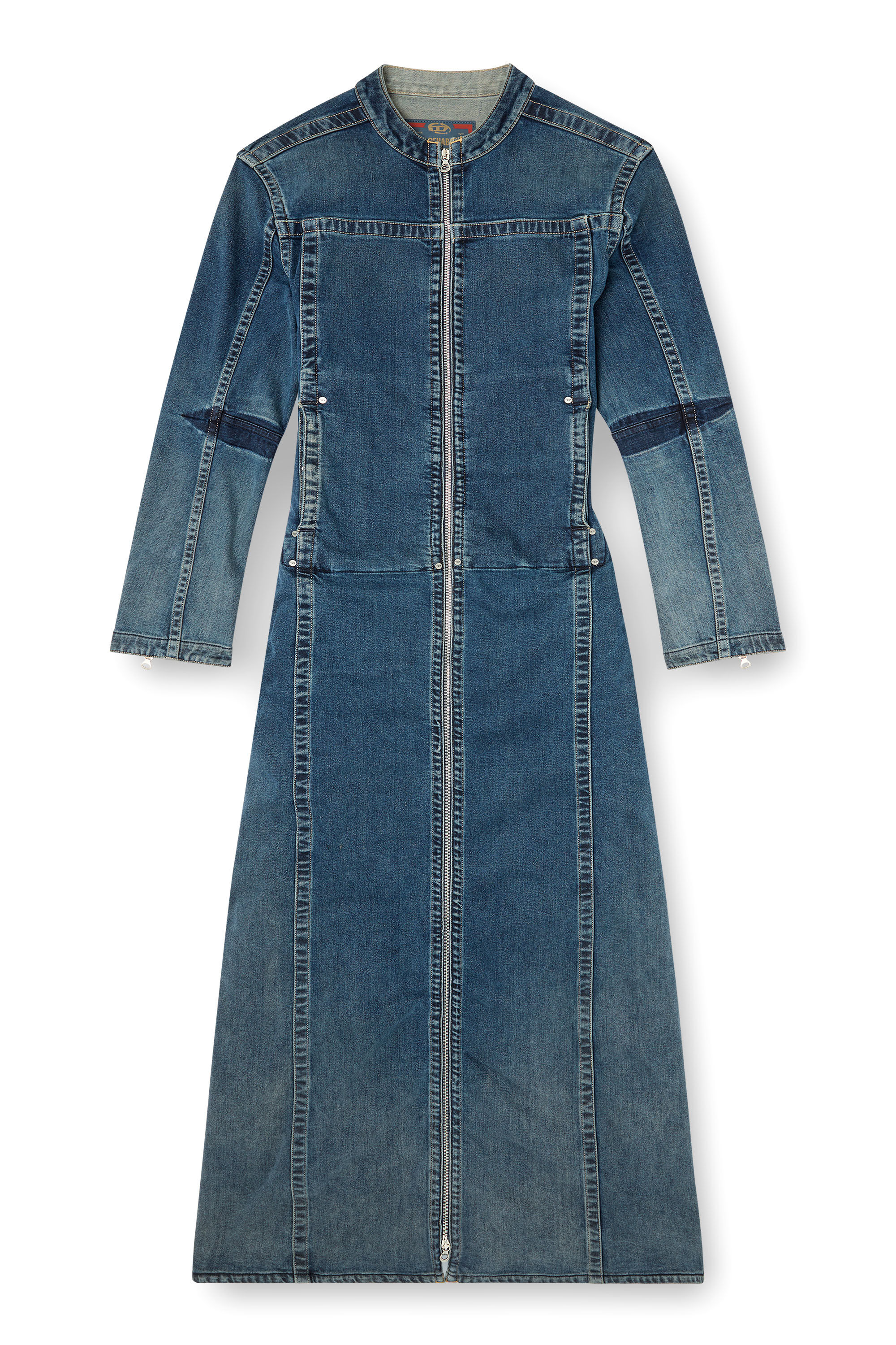 Diesel - D-JORGE-RE-FSG, Abrigo extremo en tejido Rehab Denim Hombre in Azul marino - 2