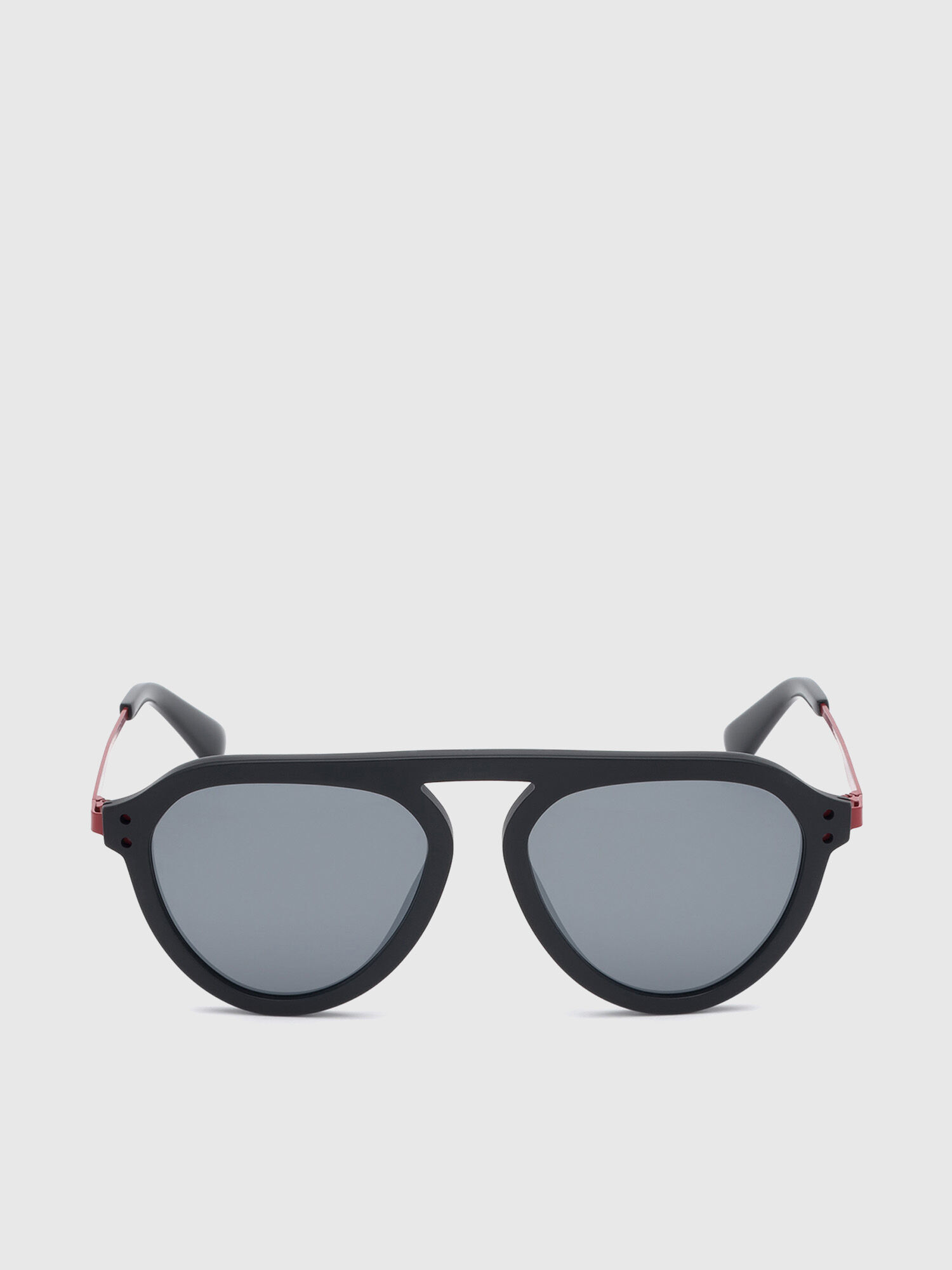Diesel - DL0277, Gafas de sol estilo aviador en acetato Hombre in Negro - 1