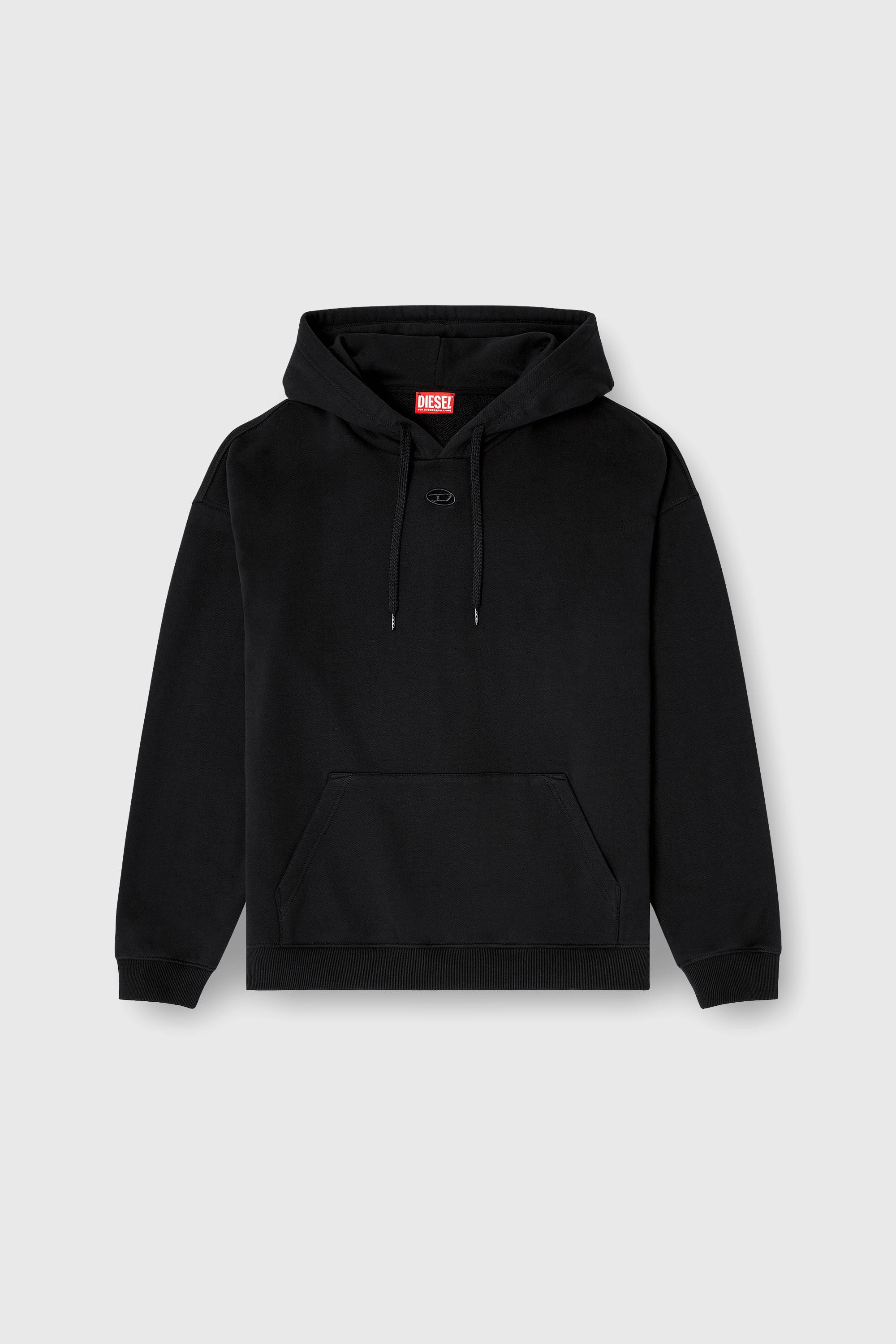 Diesel - S-BOXT-HOOD-DCO, Sudadera de corte relajado con bolsillo canguro Hombre in Negro - 2