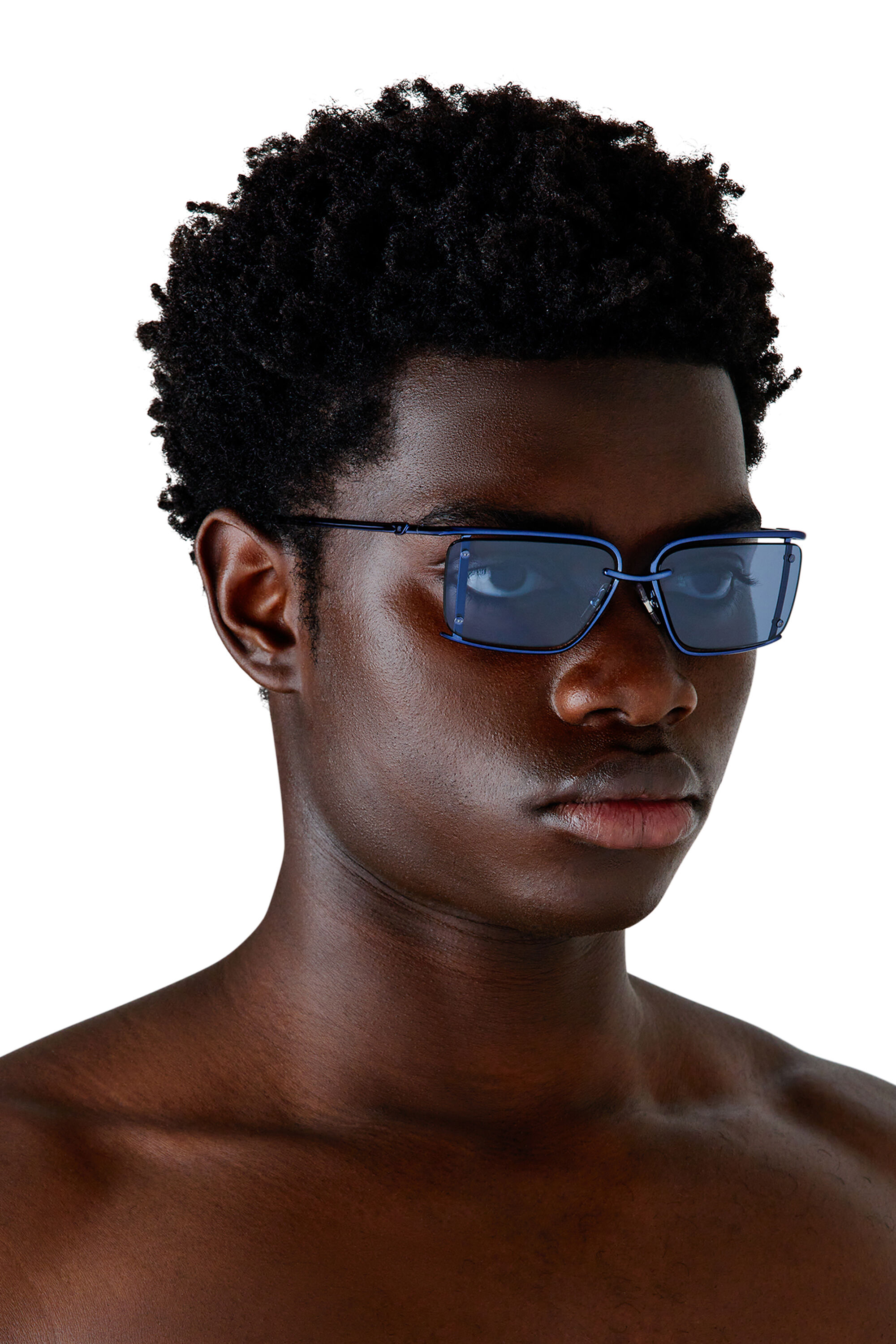 Gafas rectangulares Mujer Azul marino Diesel