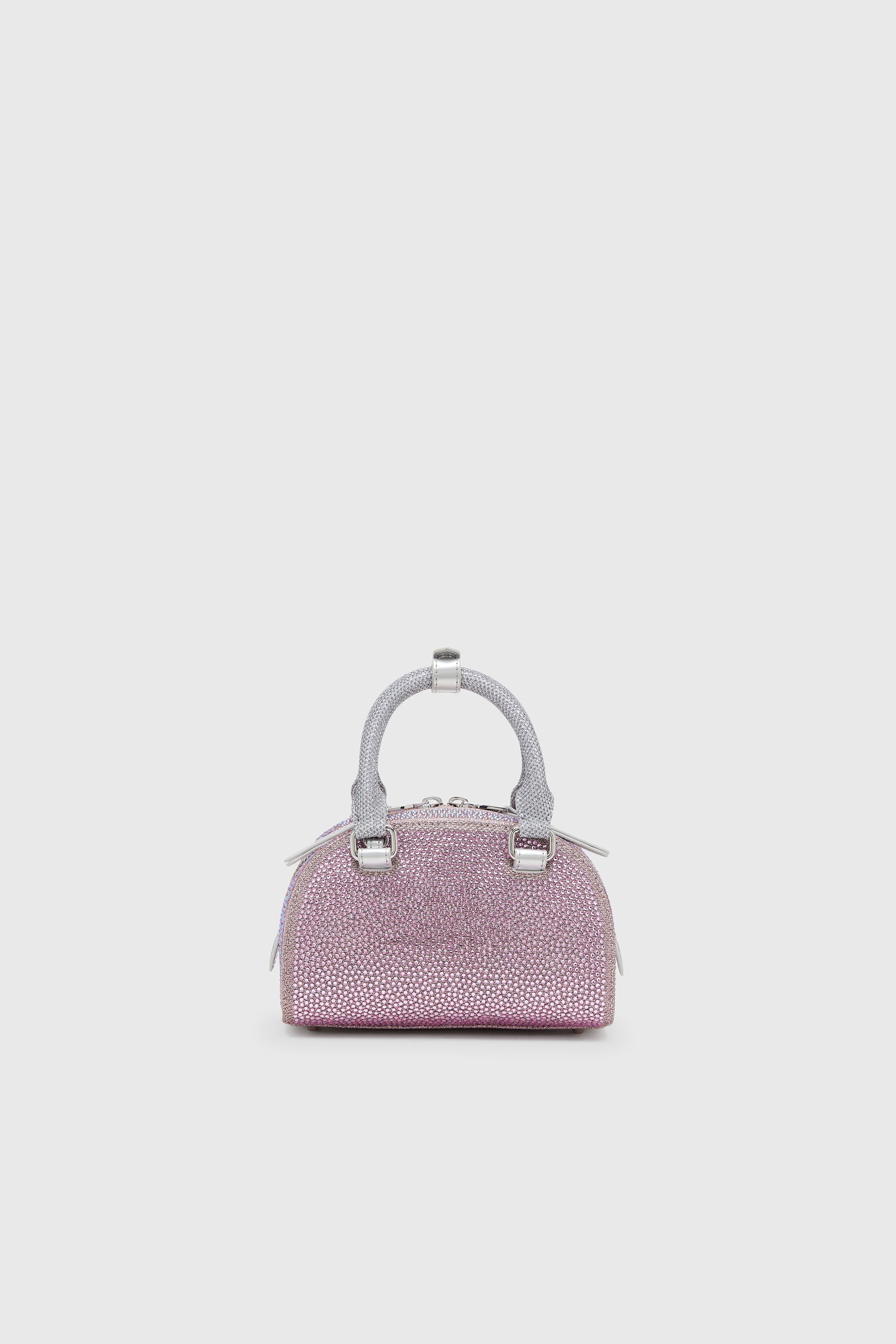 Diesel - 1DR DOME CROSSBODY, 1DR Dome - Peque&ntilde;o bolso bandolera en crystal Lurex Mujer in Rosa - 3