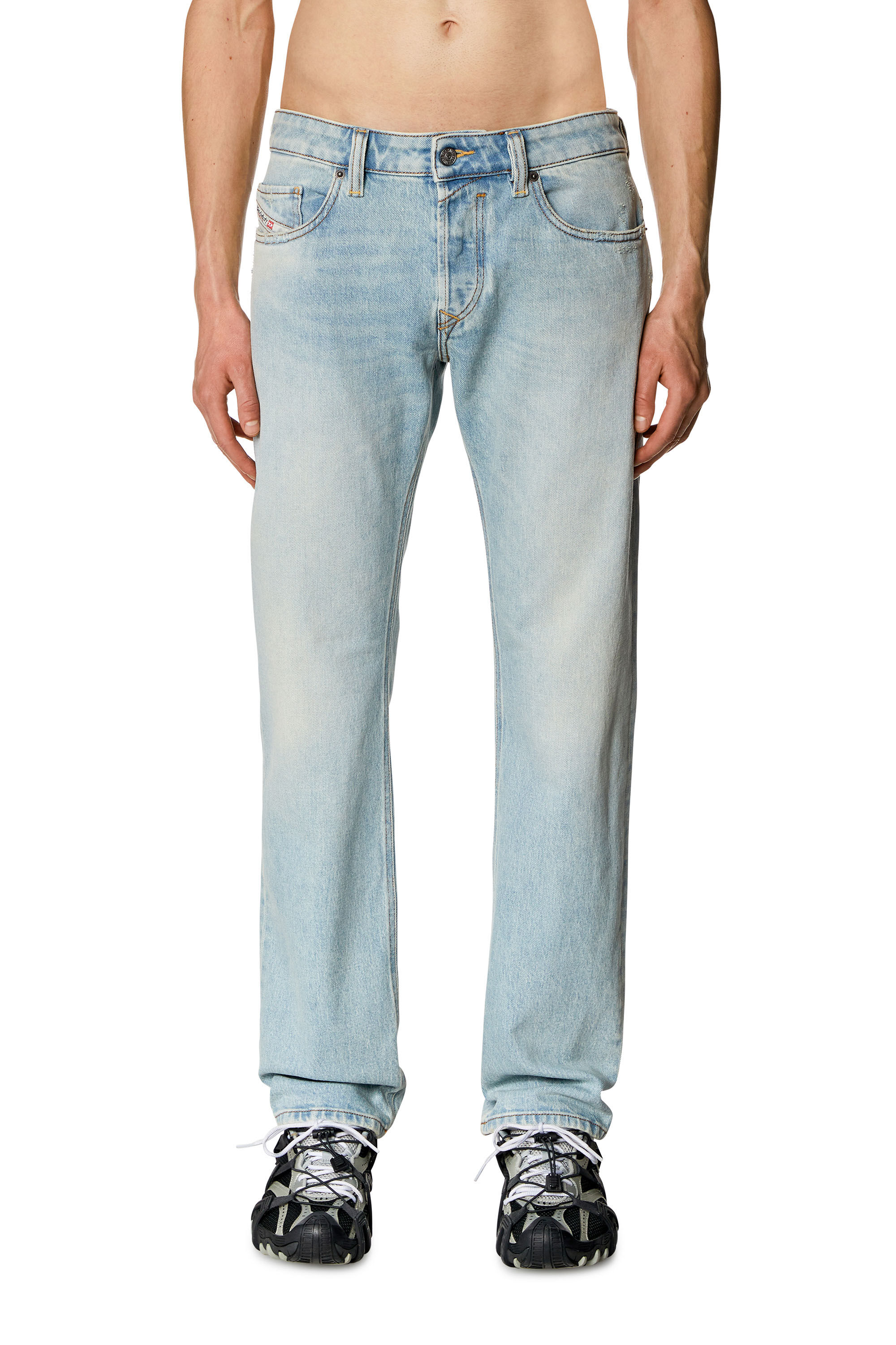 Diesel - Regular Jeans Safado 09H41 Hombre, Azul Claro - 3