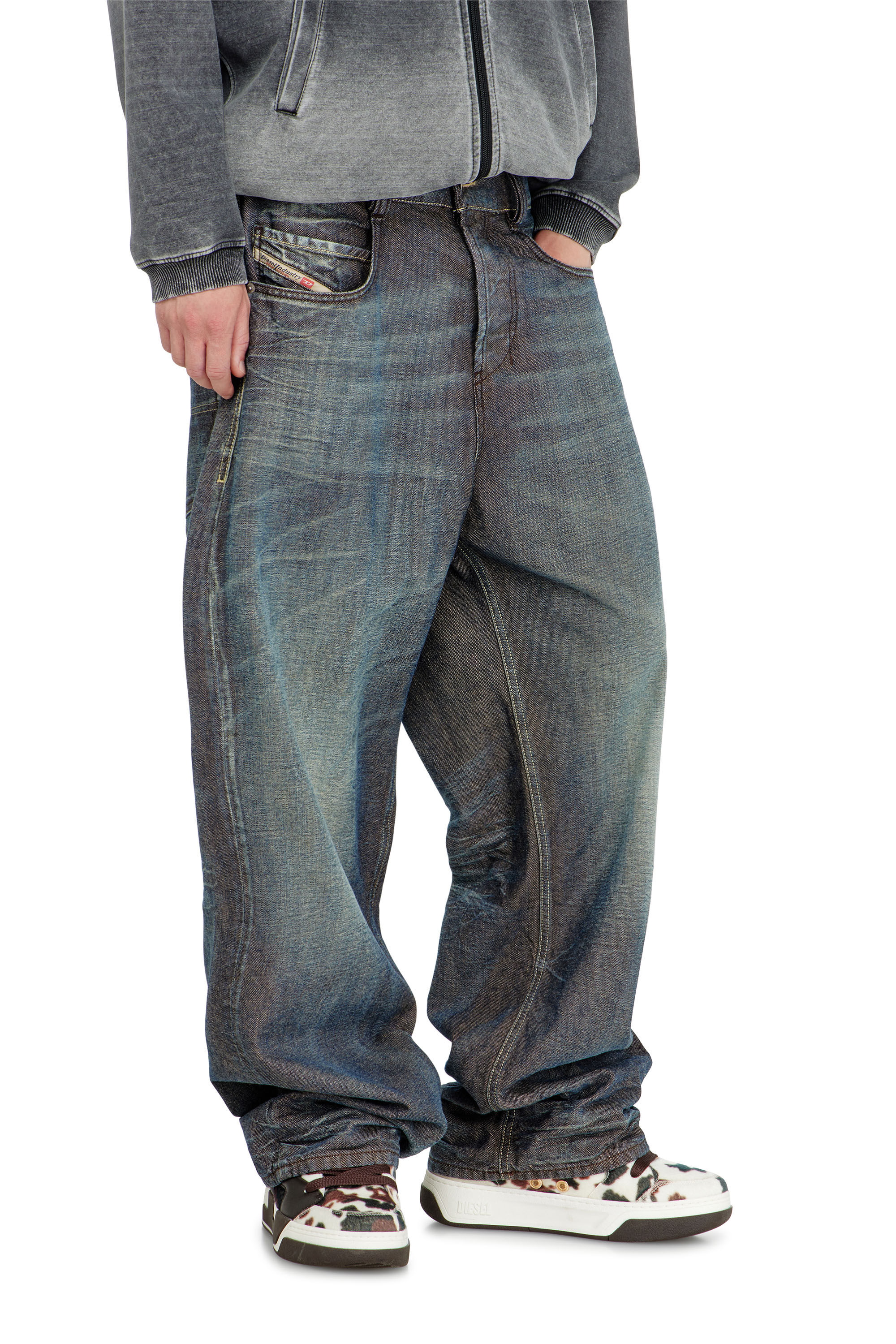 Diesel - Relaxed Jeans 1997 D-Enim-M 007EM Unisex, Azul Oscuro - 7