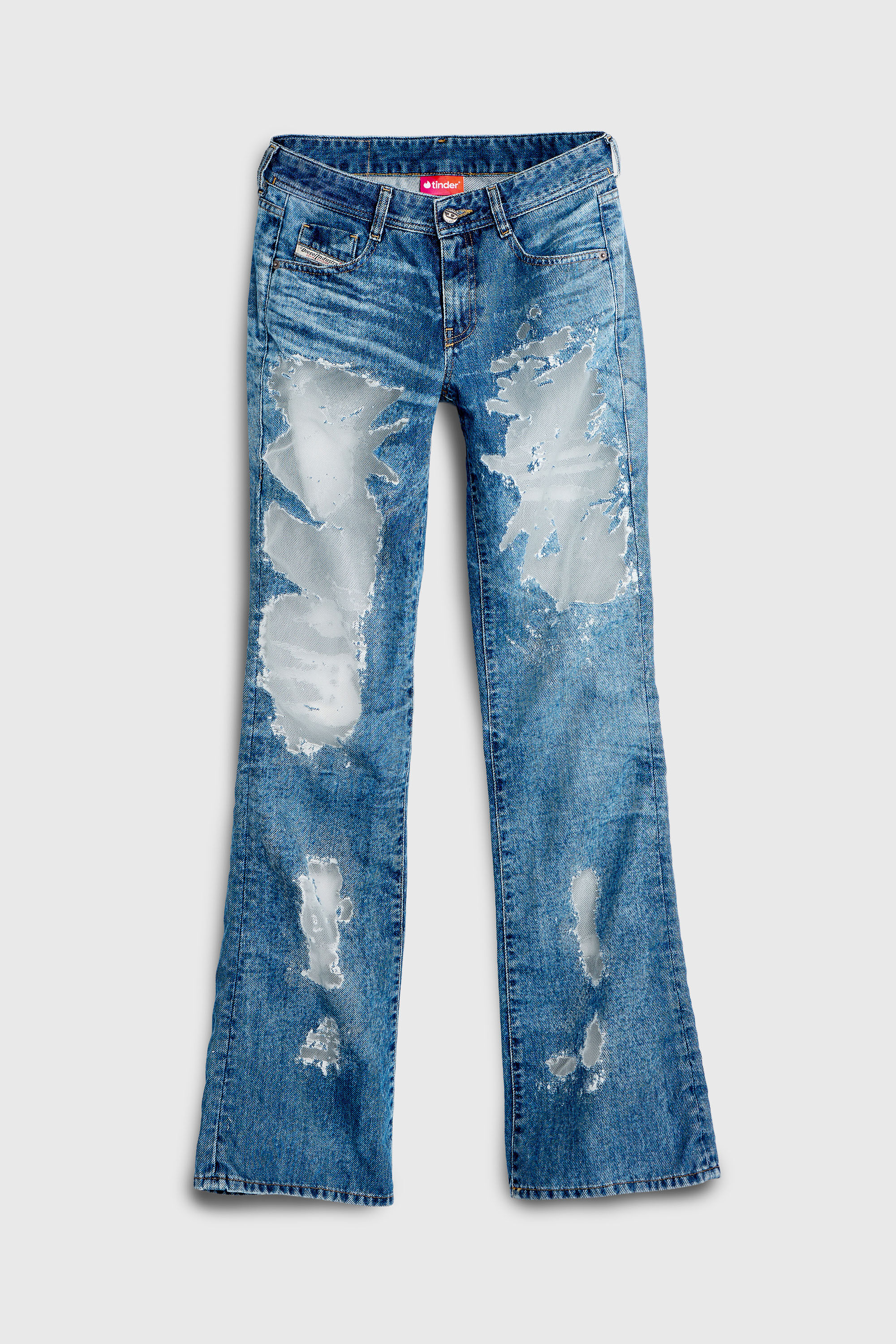 Diesel - Bootcut Jeans 1969 D-Ebbey 068ZH Mujer, Azul medio - 4