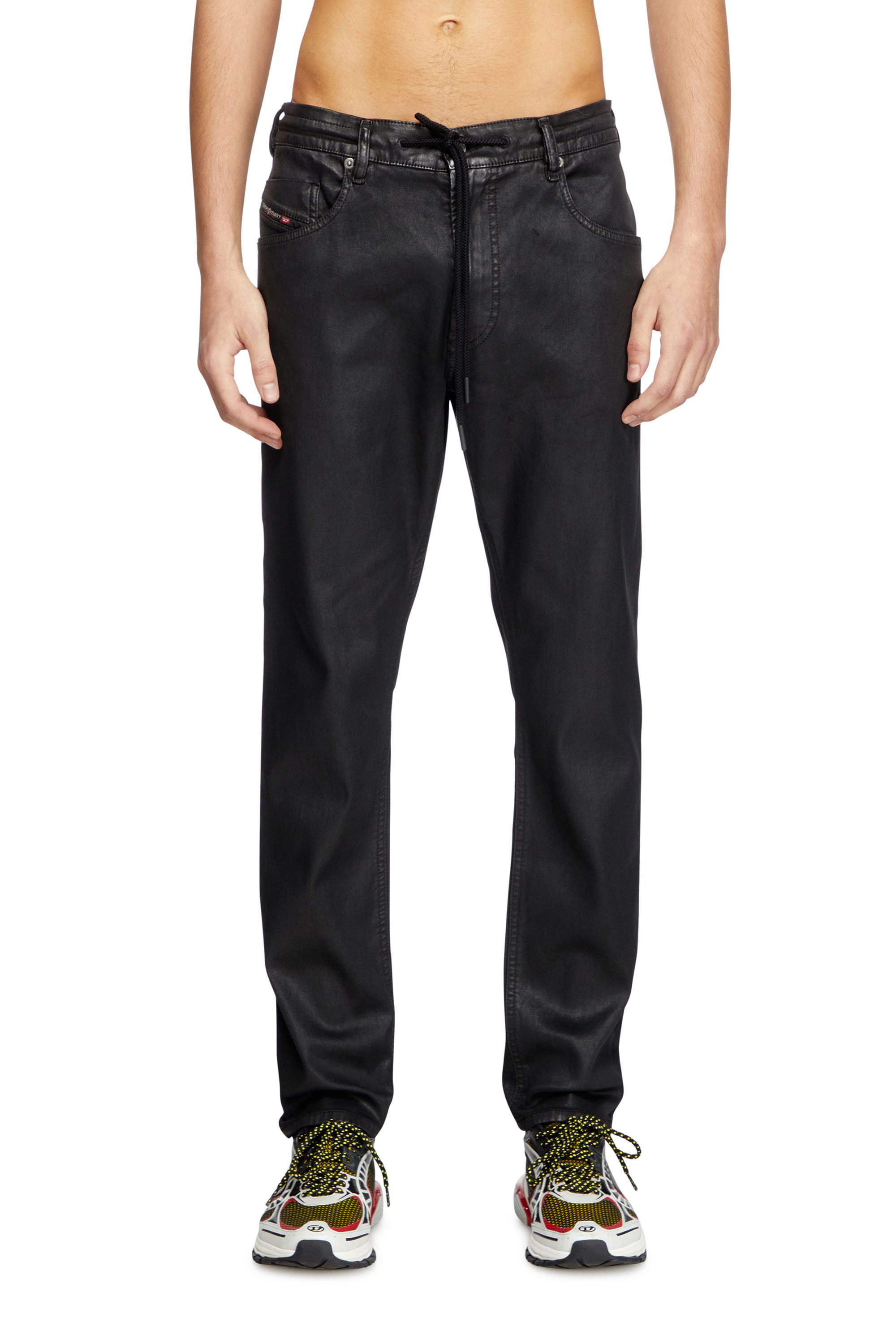 Diesel - Regular 2030 D-Krooley Joggjeans® 068PX Hombre, Negro/Gris oscuro - 3