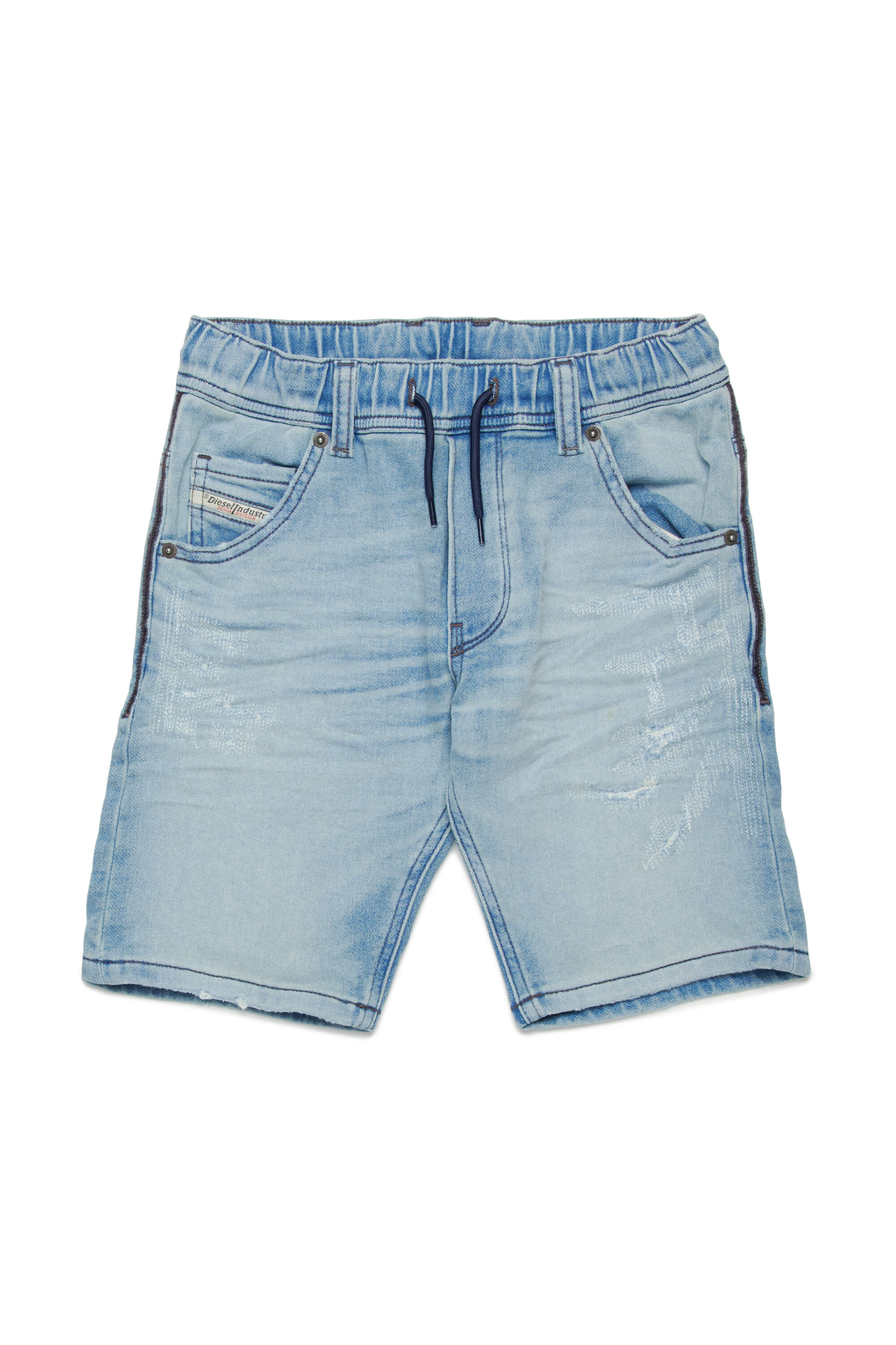 Diesel - KROOLEY-NE-J SH JJJ, Pantalones cortos en JoggJeans Krooley lavado a la piedra Hombre in Azul marino - 1