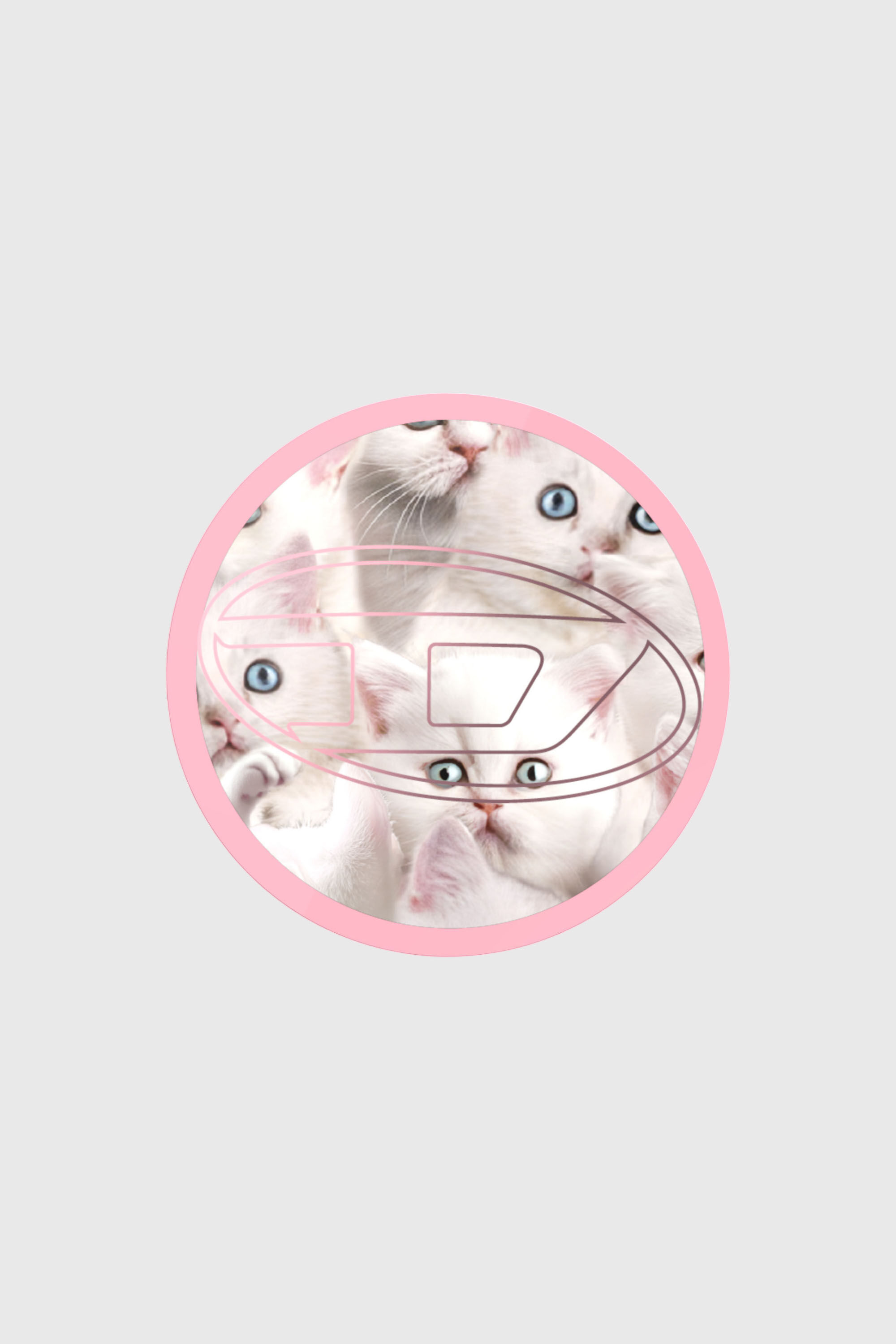 Diesel - 60452  GRIP CASE, Unisex's Oval D cats magsafe gripstand in Pink - 1