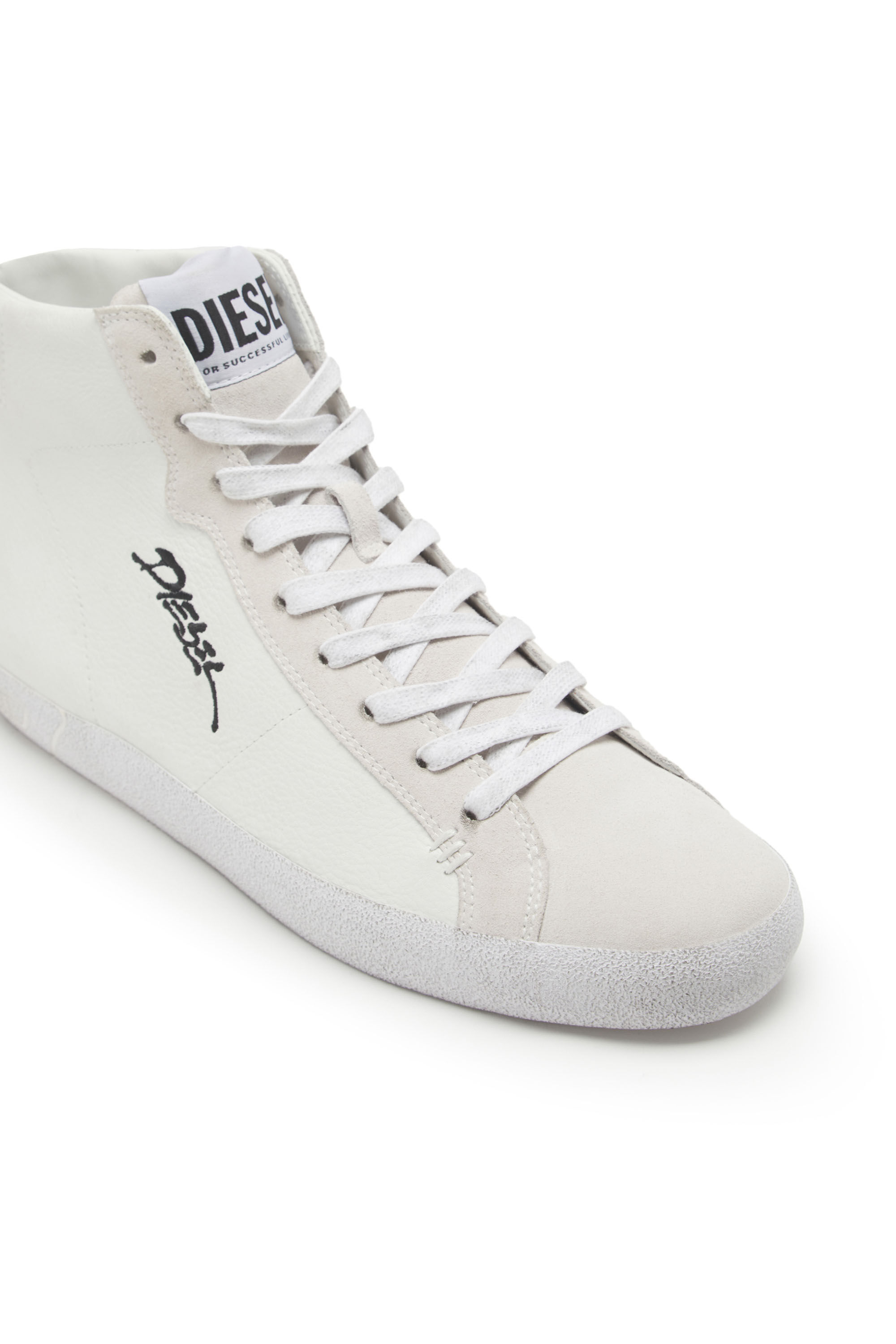 Diesel - S-LEROJI MID, S-Leroji Mid - Zapatillas altas con logotipo bordado Hombre in Blanco - 6