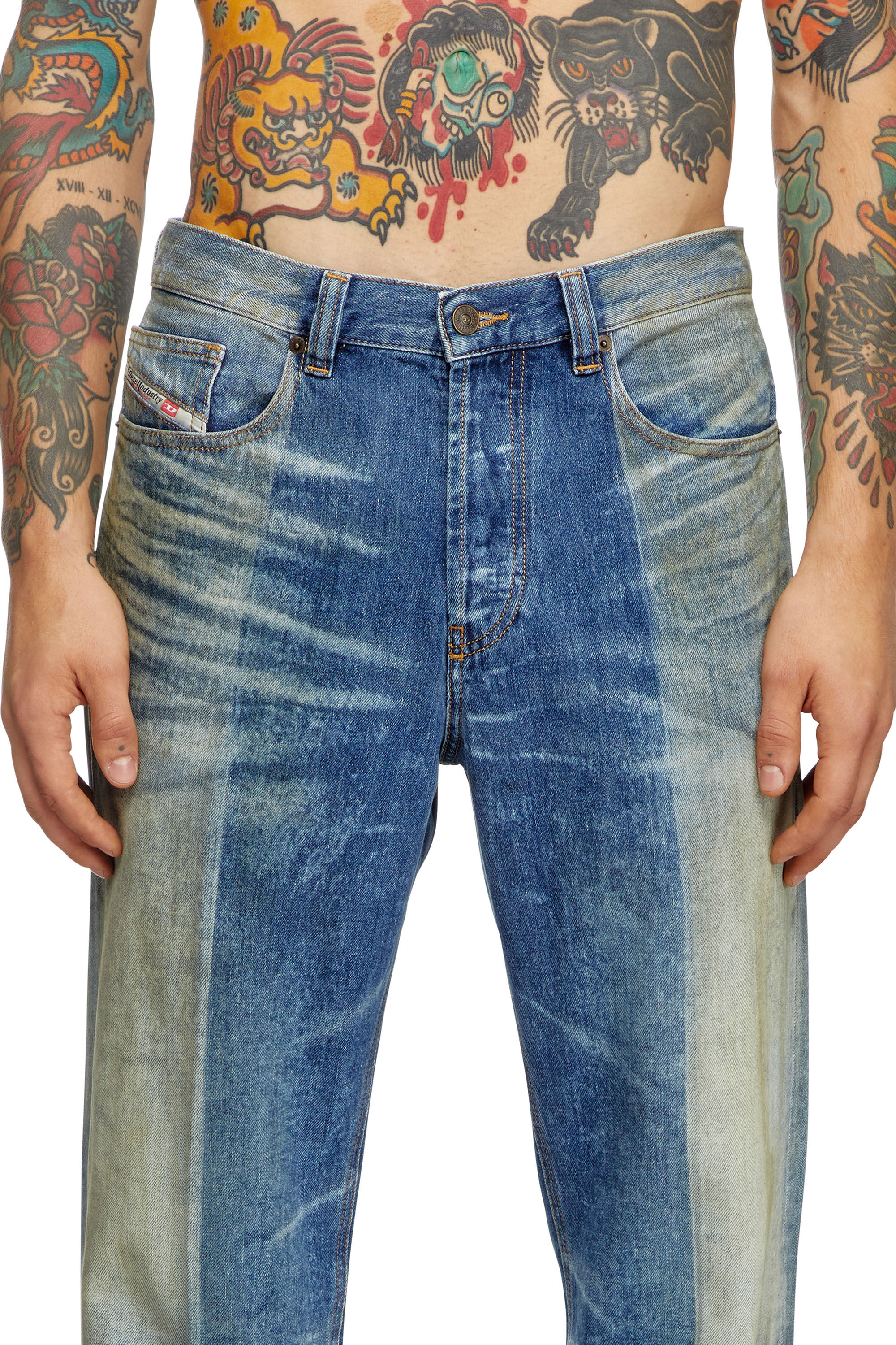 Diesel - Man's Straight Jeans 2010 D-Macs 09L04, Medium blue - 5