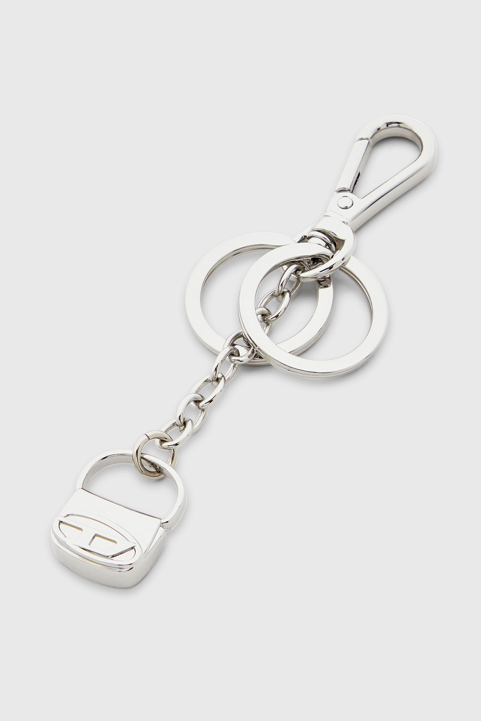 Diesel - 1DR-KEYRING CHARM, Llavero de metal con colgante de bolso 1DR Mujer in Plateado - 2