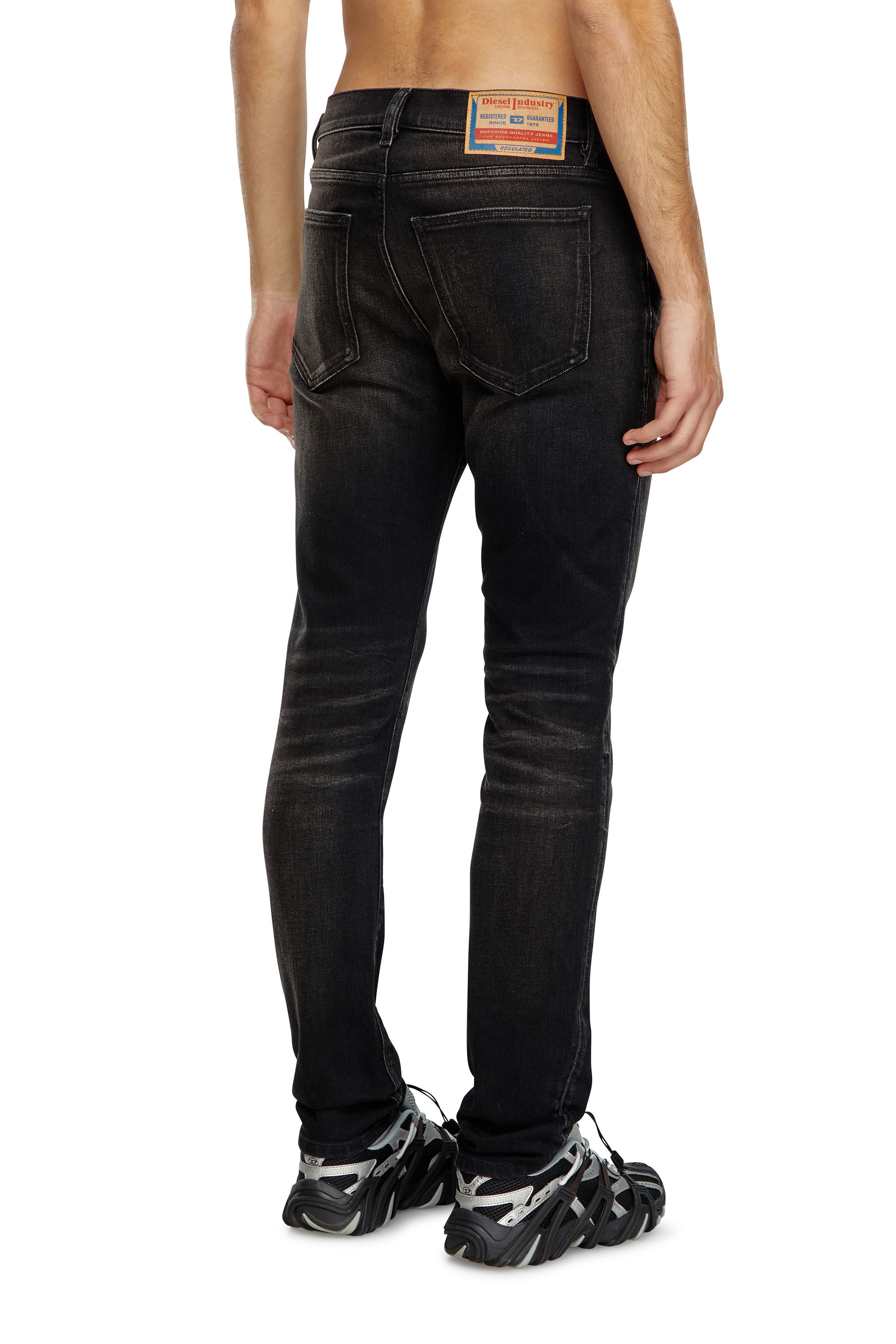 Diesel - Slim Jeans 2019 D-Strukt 09J53, Hombre Slim Jeans - 2019 D-Strukt in Negro - Image 4