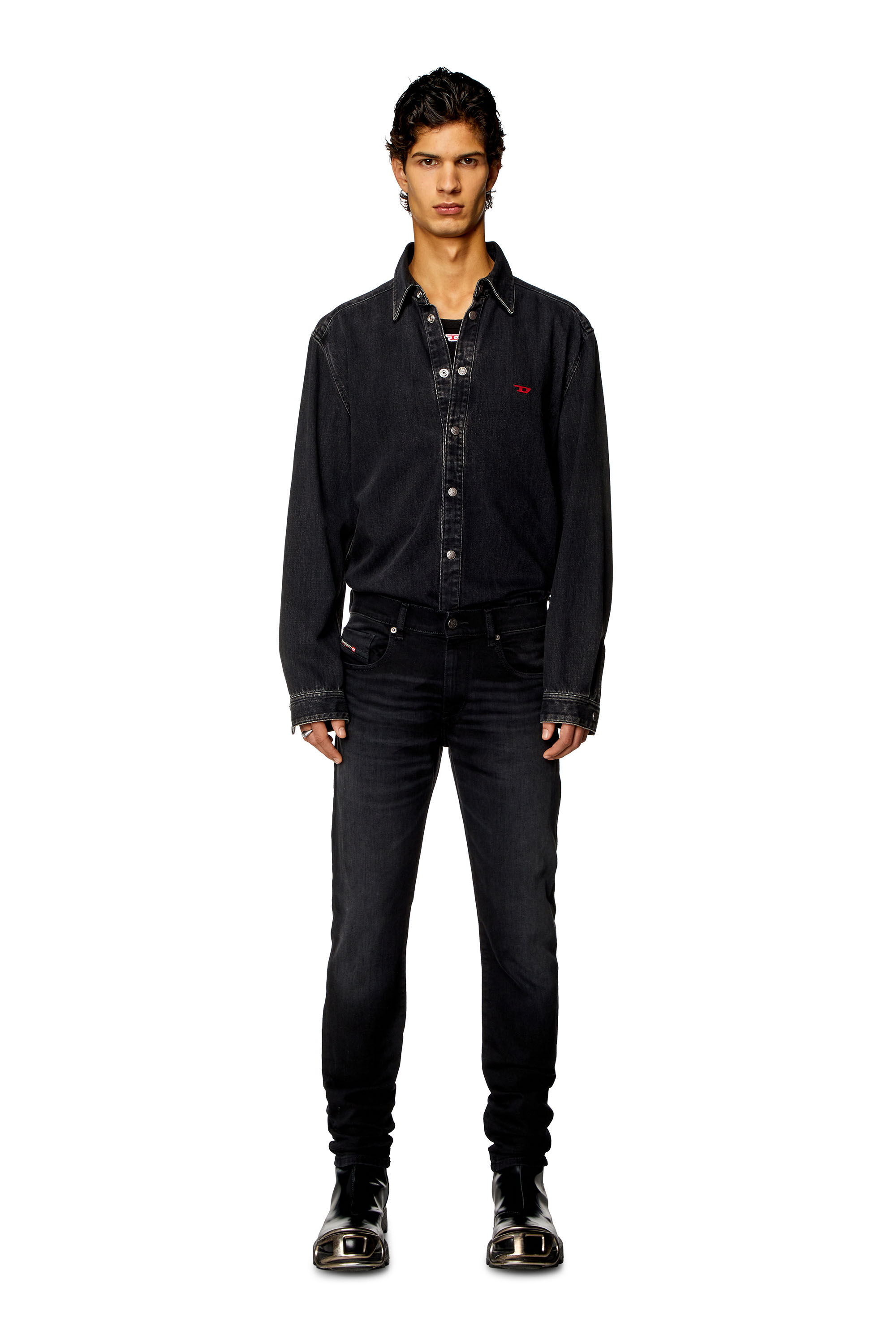 Vaqueros Hombre Slim Negro Gris oscuro Diesel 2019 D Strukt