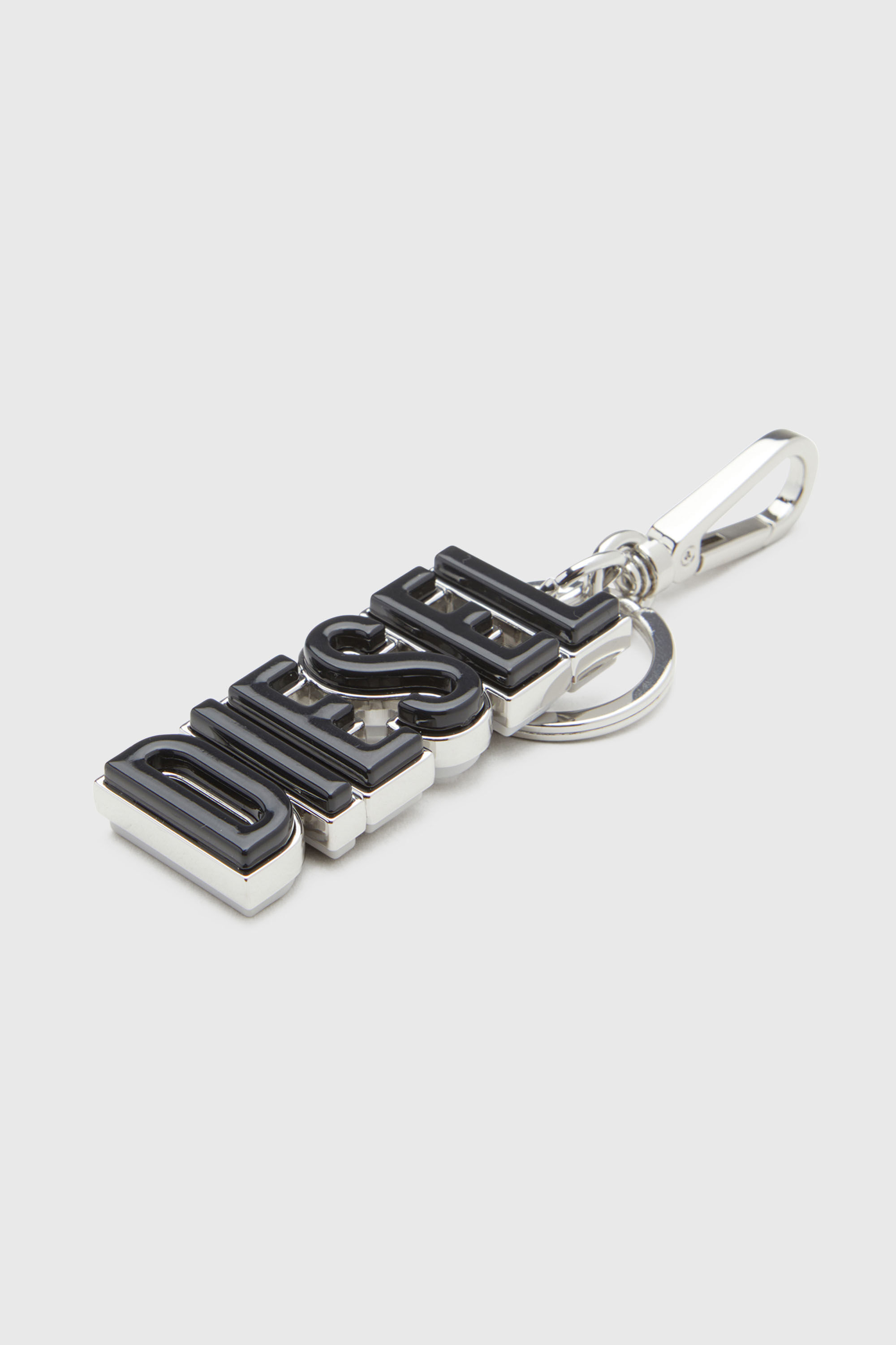 Diesel - DSL 3D KEY RING, Llavero DIESEL de metal y resina Hombre in Negro - 3