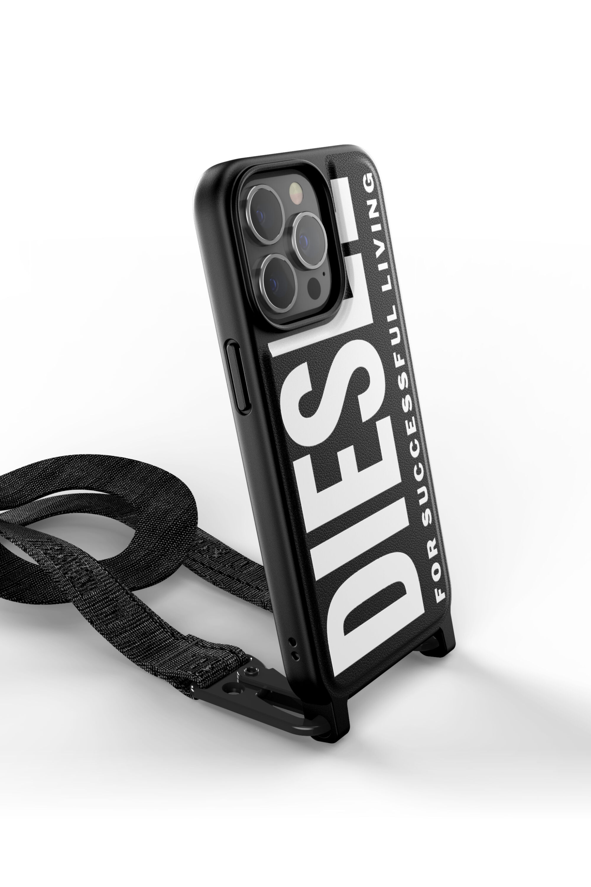 Diesel - 47169 NECKLACE CASE, Funda colgante por iPhone 13/13 Pro Unisex in Negro - 3