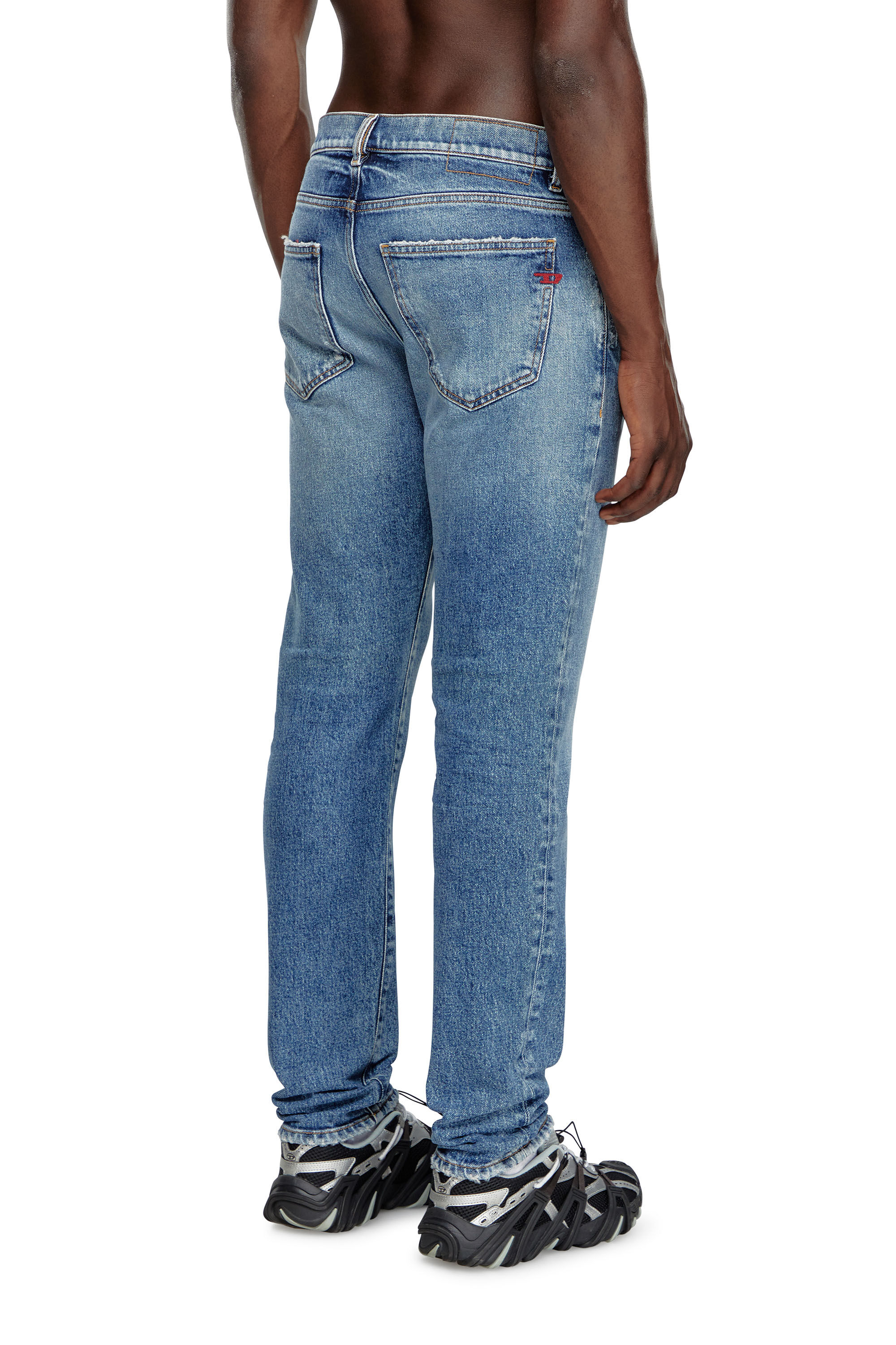 Diesel - Slim Jeans 2019 D-Strukt 09F16, Hombre Slim Jeans - 2019 D-Strukt in Azul marino - Image 4