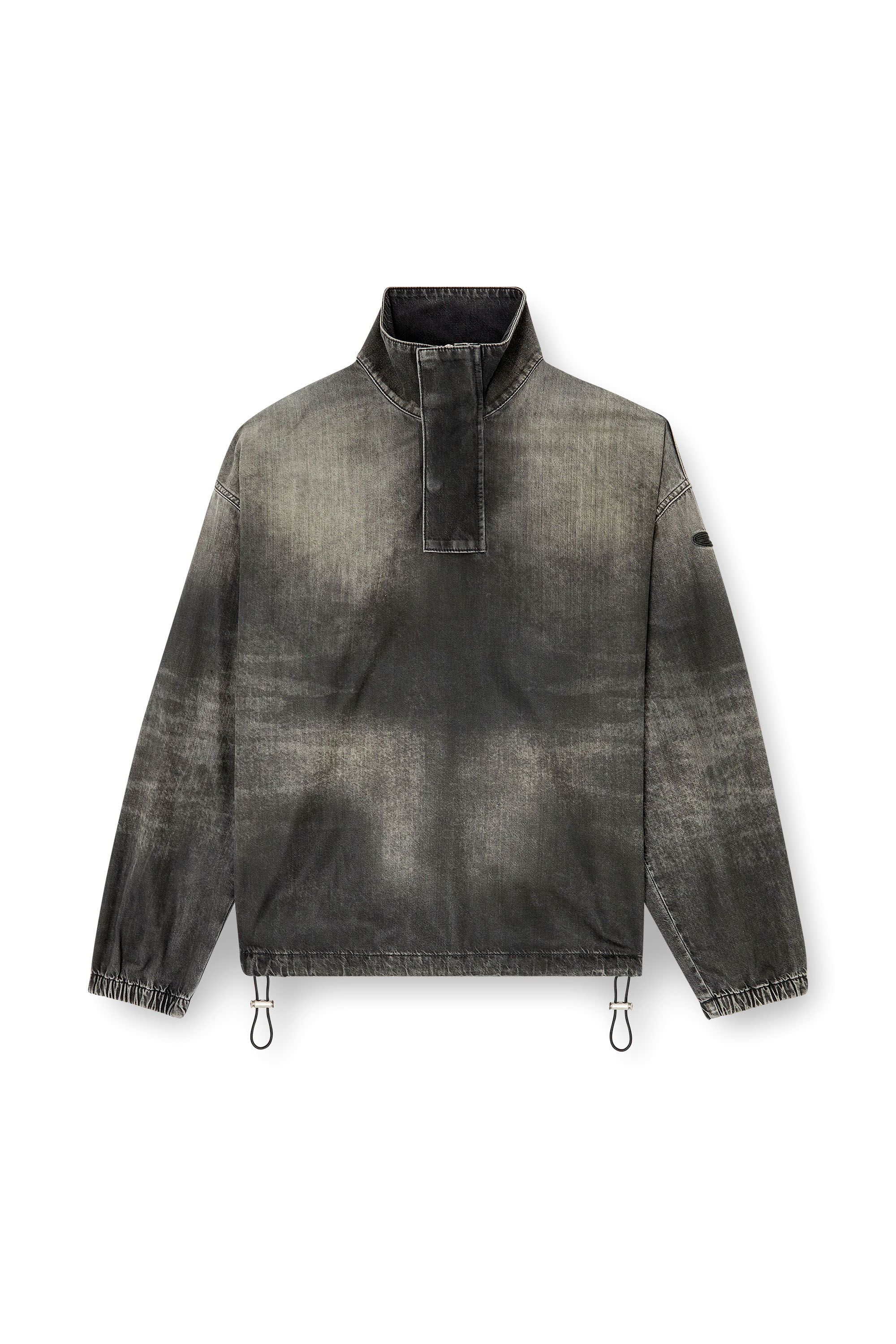 Diesel - D-FLOW-S3, Top de denim con cuello alto Unisex in Negro - 2