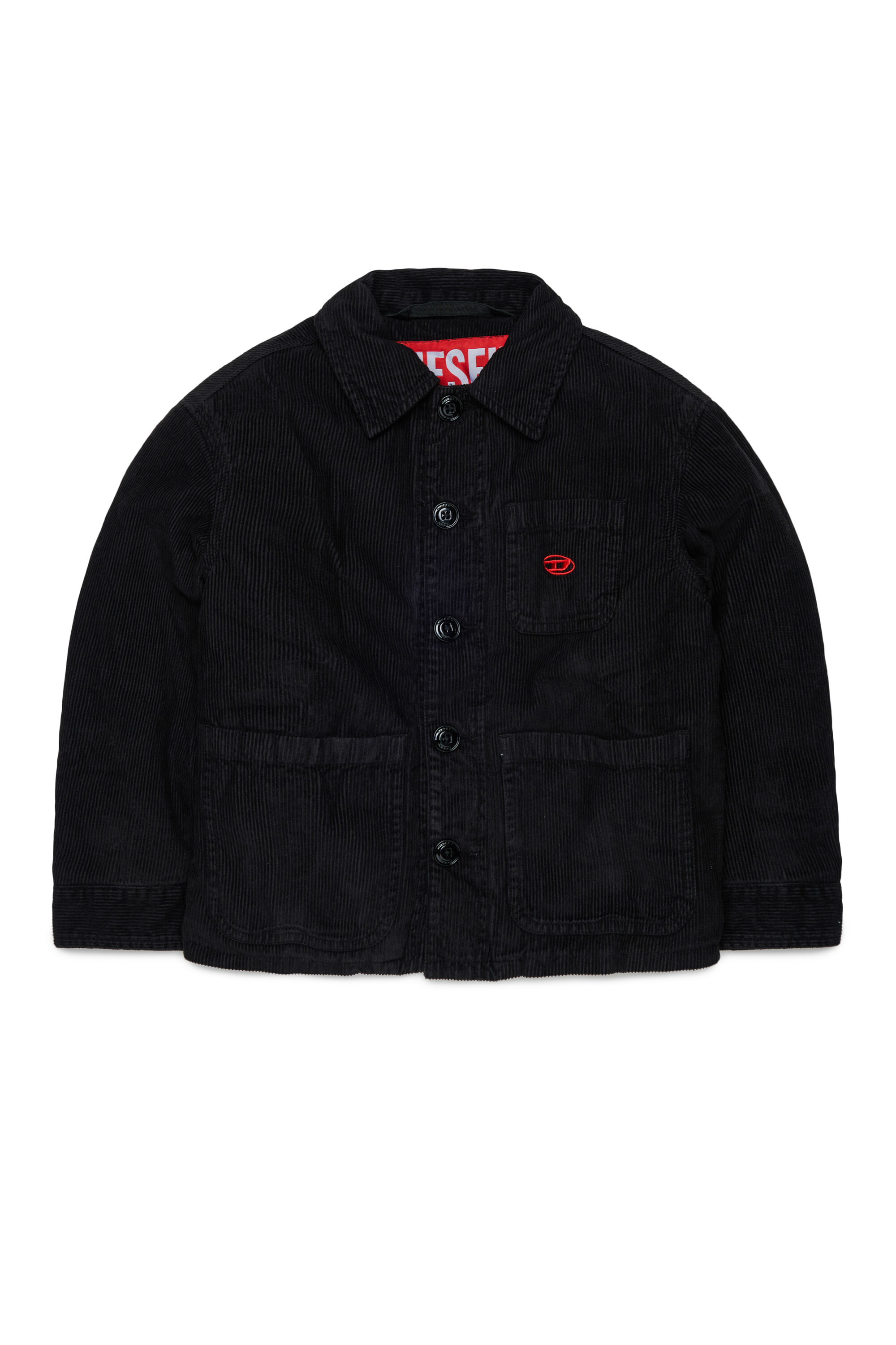 Diesel - JMILL, Sobrecamisa de pana Hombre in Negro - 1