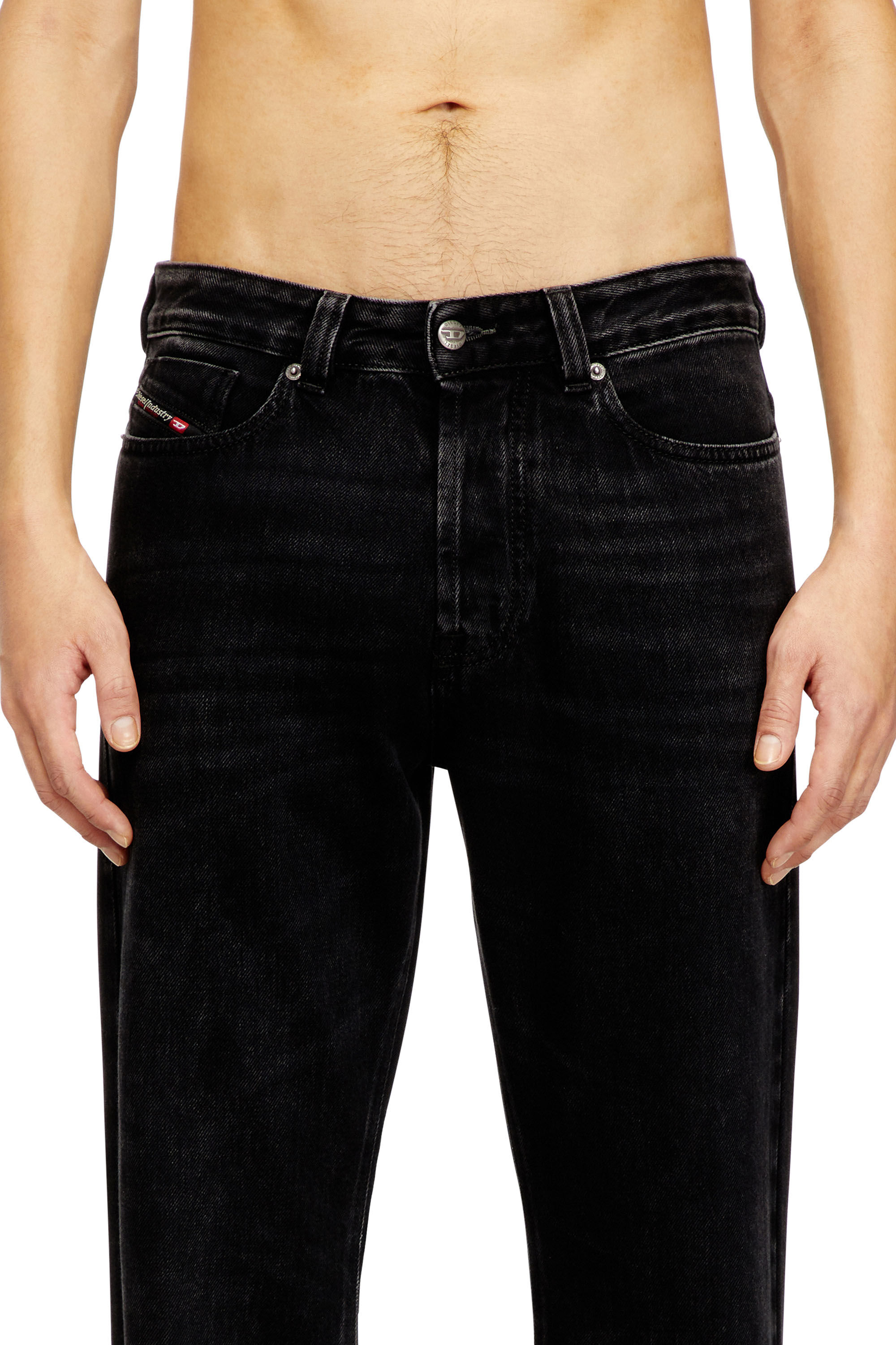 Diesel - Relaxed Jeans 1980 D-Eeper 09P09 Hombre, Negro/Gris oscuro - 5