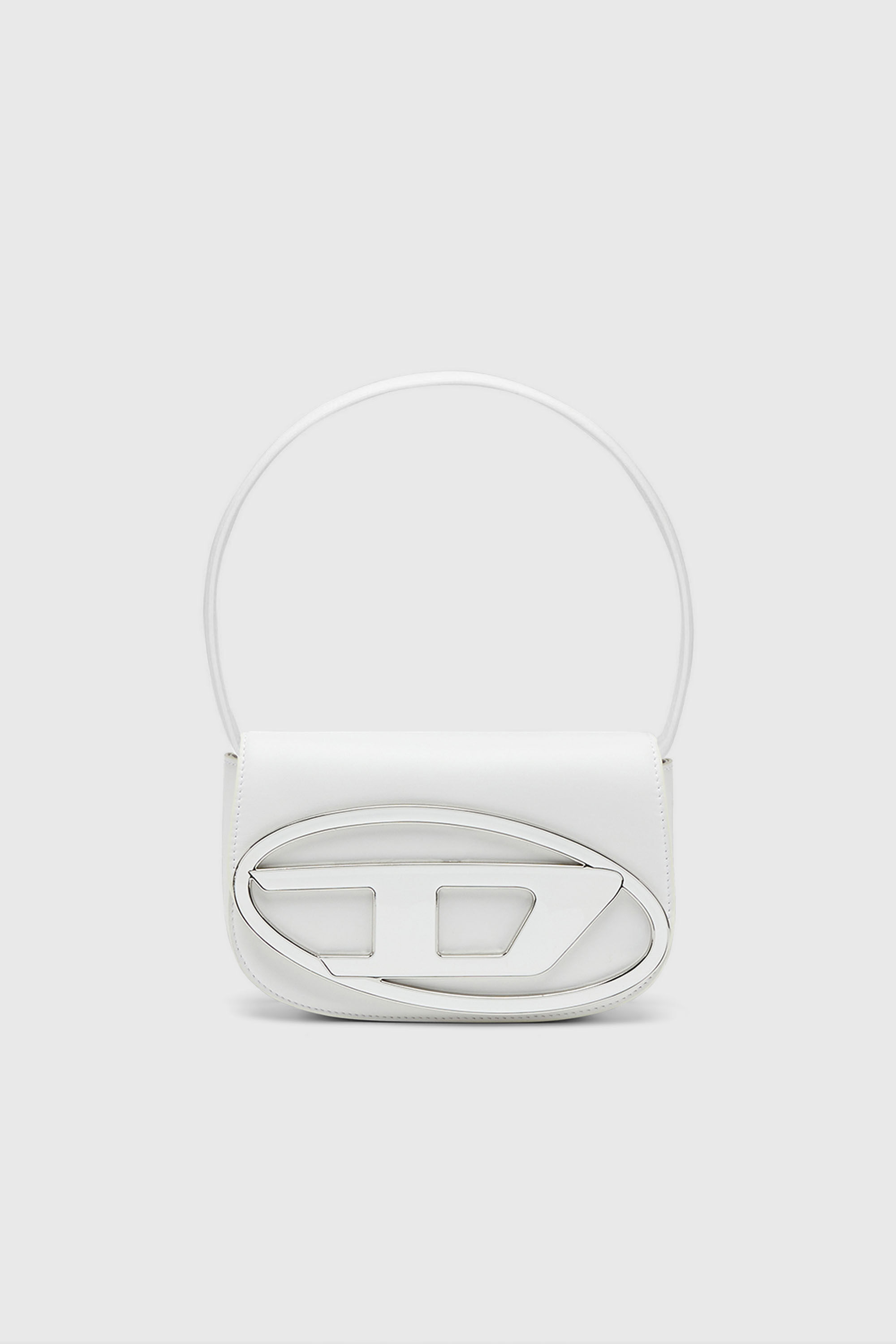 Diesel - 1DR, 1DR-Bolso ic&oacute;nico de hombro de cuero napa Mujer in Blanco - 2