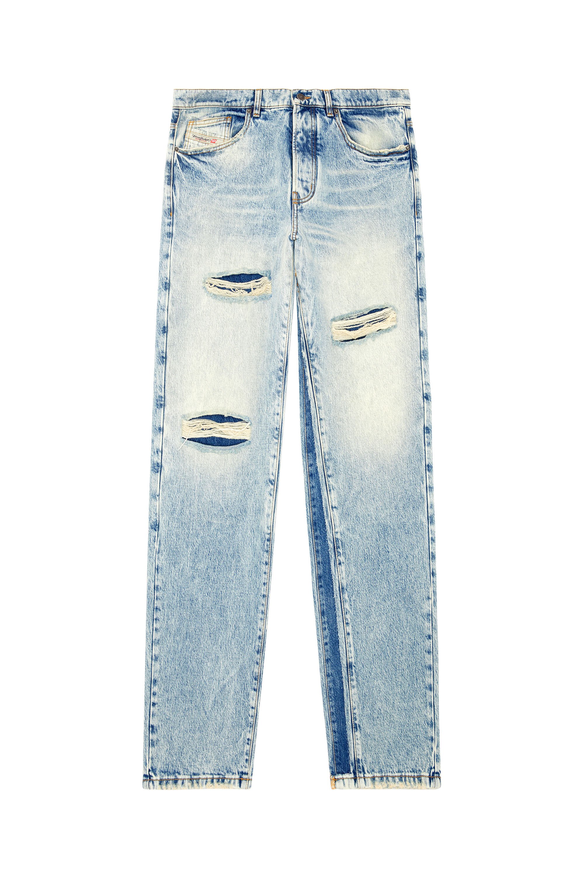 Diesel - Straight Jeans D-Fire 0AJEN, Azul Claro - Image 2