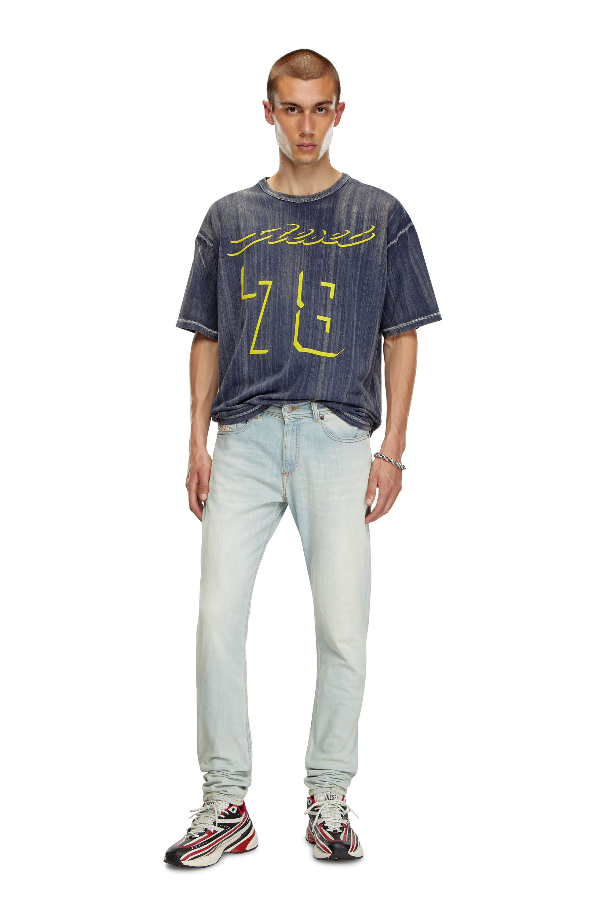 Diesel - Skinny Jeans 1979 Sleenker 09J19 Hombre, Azul Claro - 1