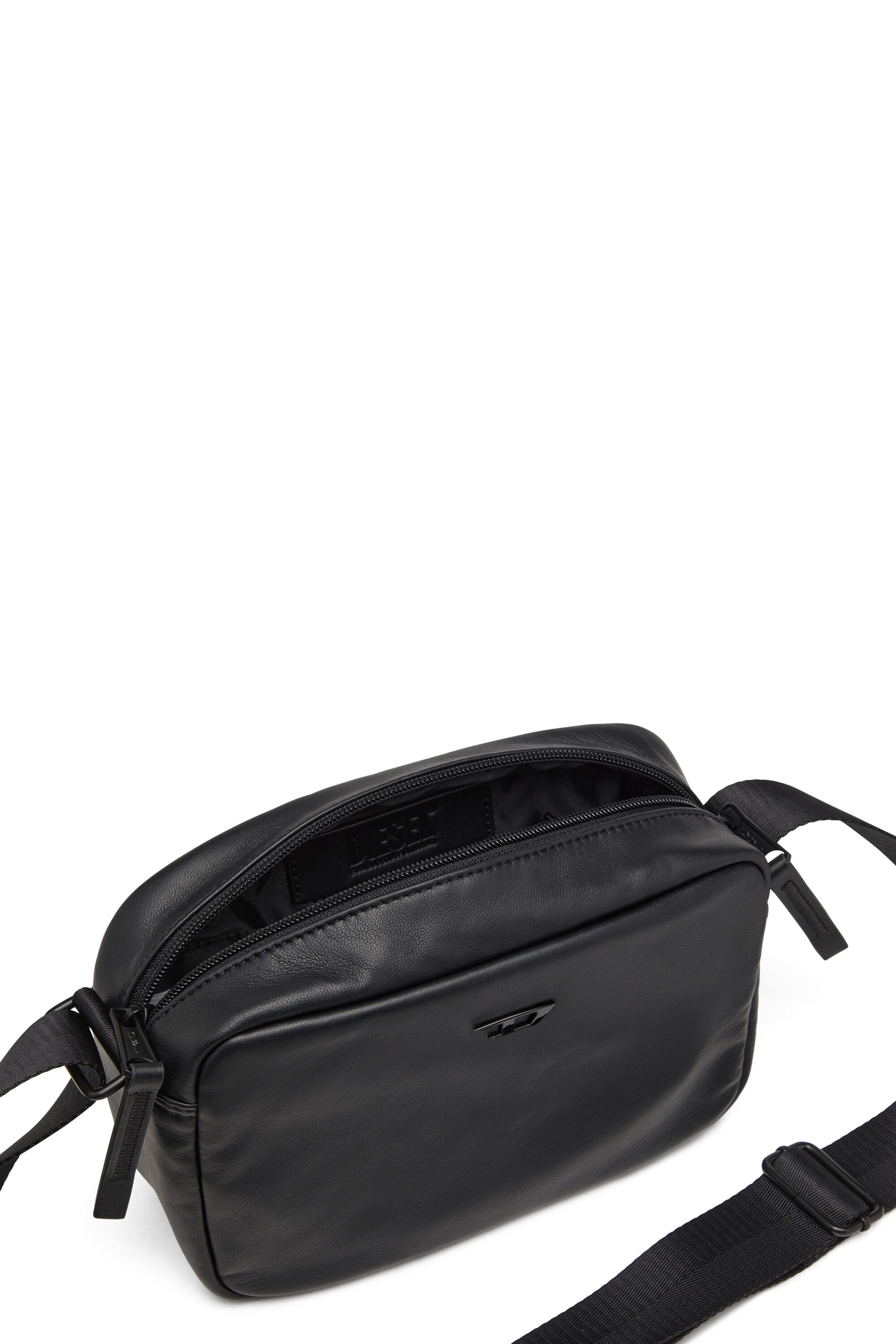 Diesel - RAVE CAMERA BAG X, Rave-Bolso tipo cámara de cuero napa Hombre in Negro - 2