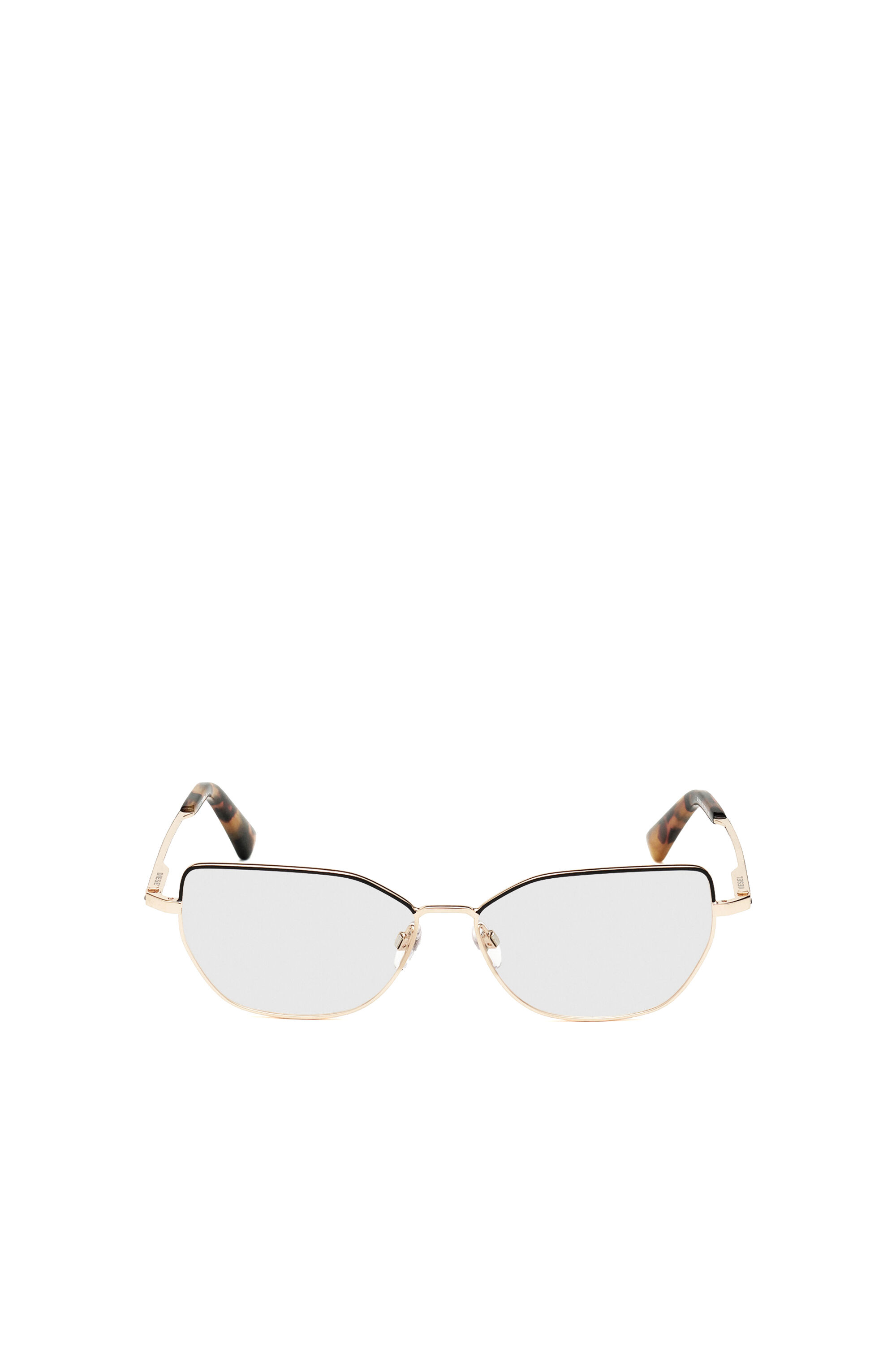 Diesel - DL5355, Gafas metálicas cat-eye Mujer in Rosa - 1