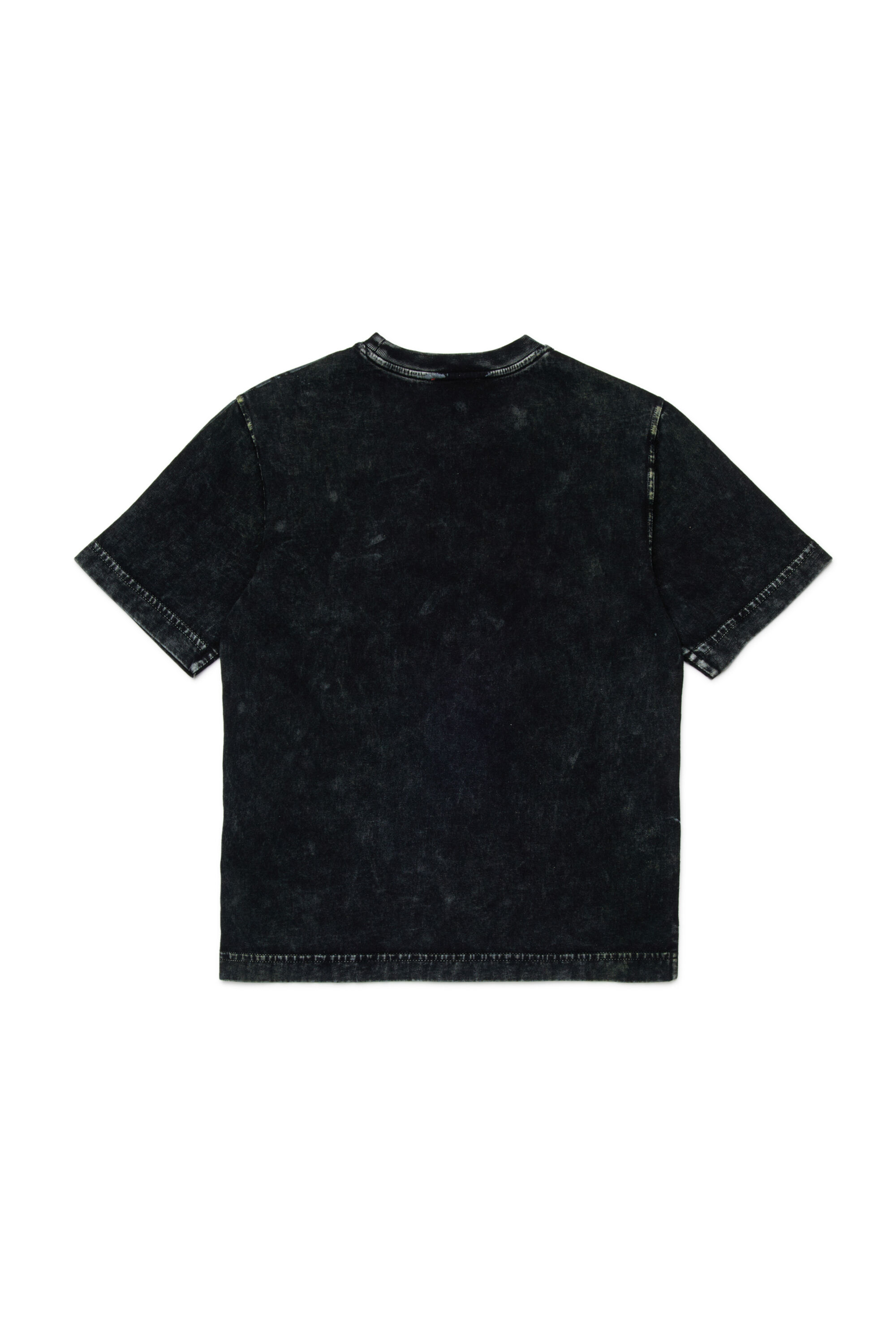 Diesel - TABOXTAR2 OVER, Camiseta con estampado efecto tiza Hombre in Negro - 2