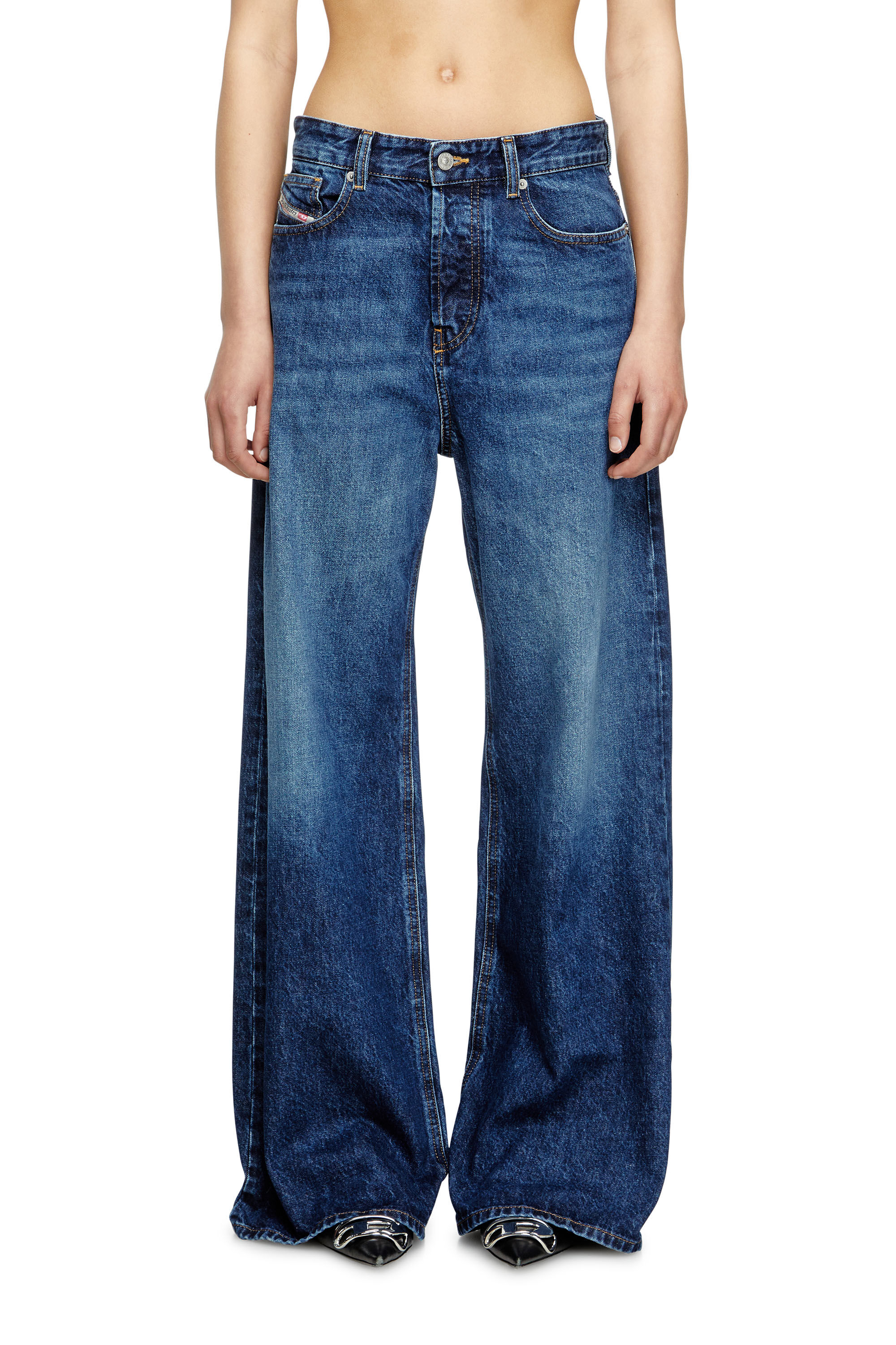 Diesel - Relaxed Jeans 1996 D-Sire 09I27 Mujer, Azul Oscuro - 3