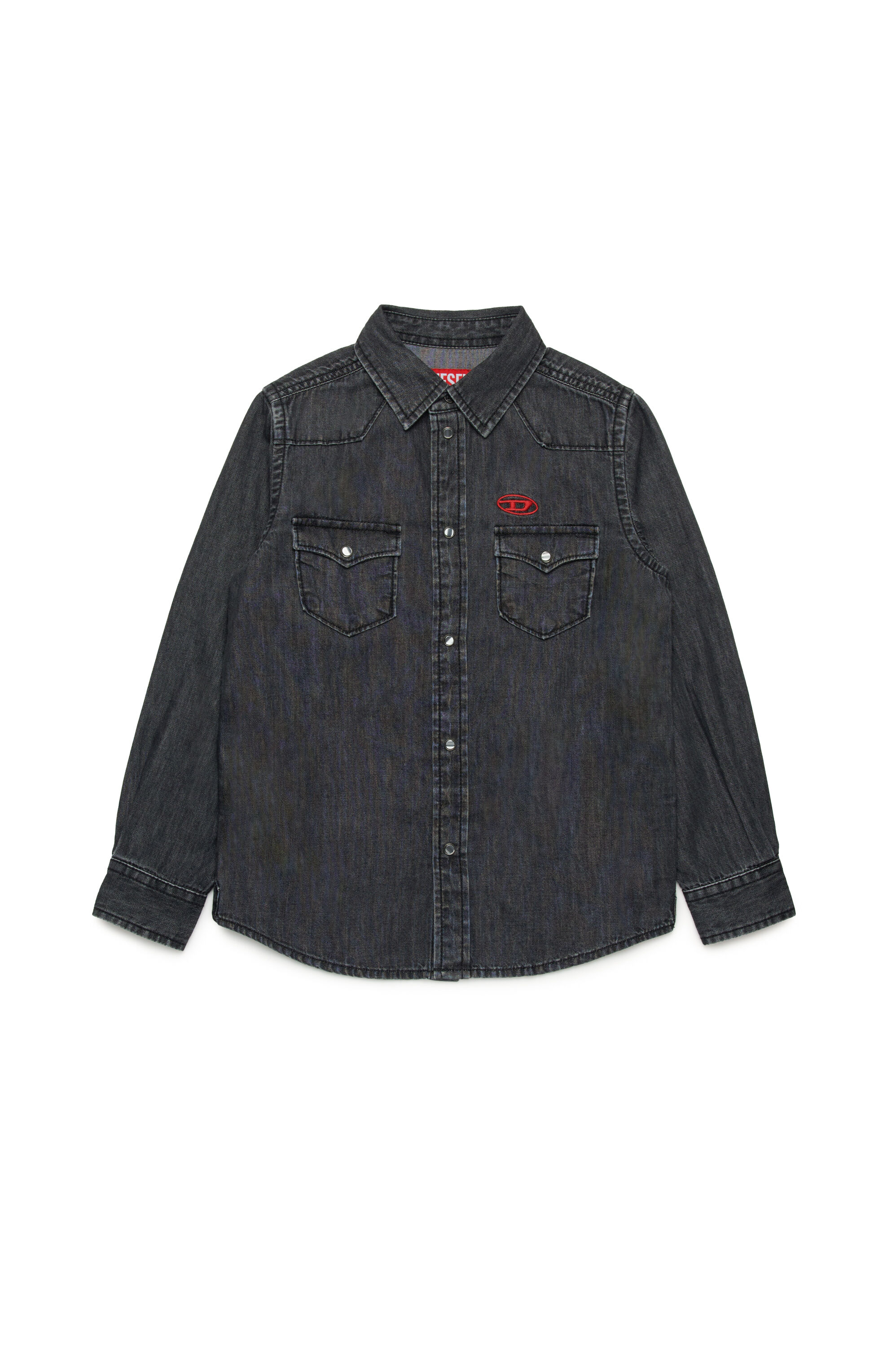 Diesel - CEKO, Camisa western en denim Hombre in Negro - 1