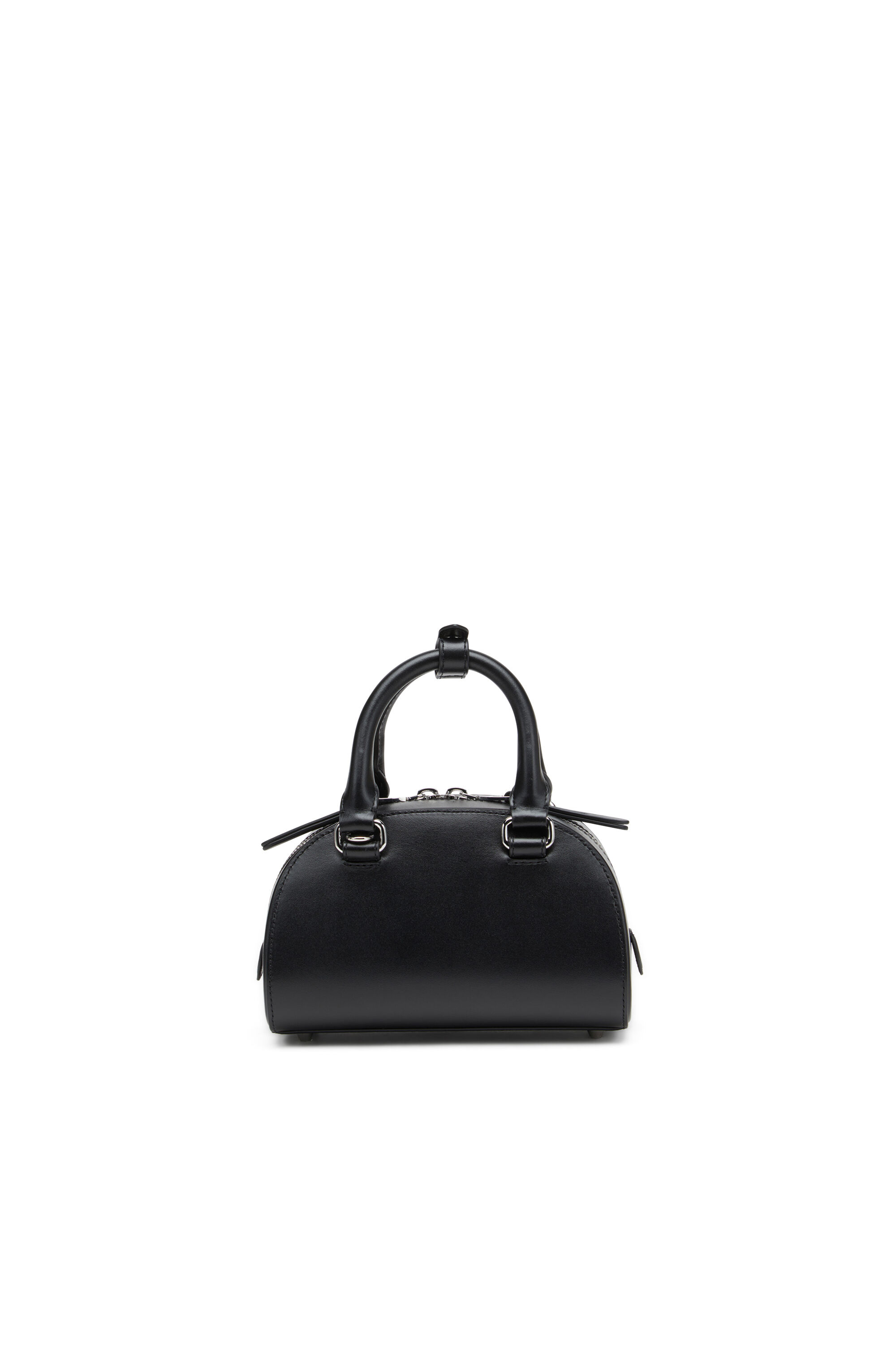 Diesel - 1DR DOME CROSSBODY, Mini bolso de cuero tipo bowling Mujer in Negro - 3