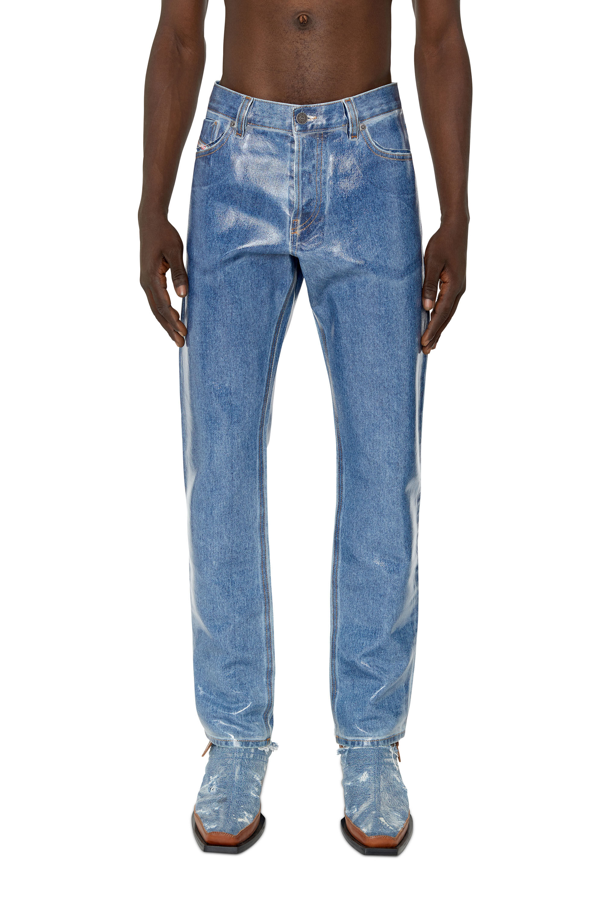Diesel - 1995 007H7 Straight Jeans, Azul Oscuro - Image 3