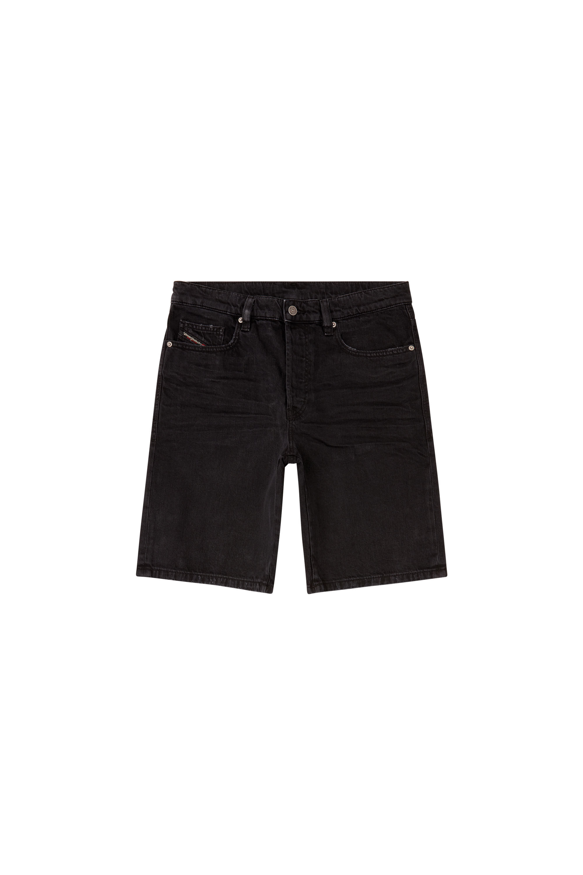 Diesel - REGULAR-SHORT, Pantalones cortos en denim Hombre in Negro - 2